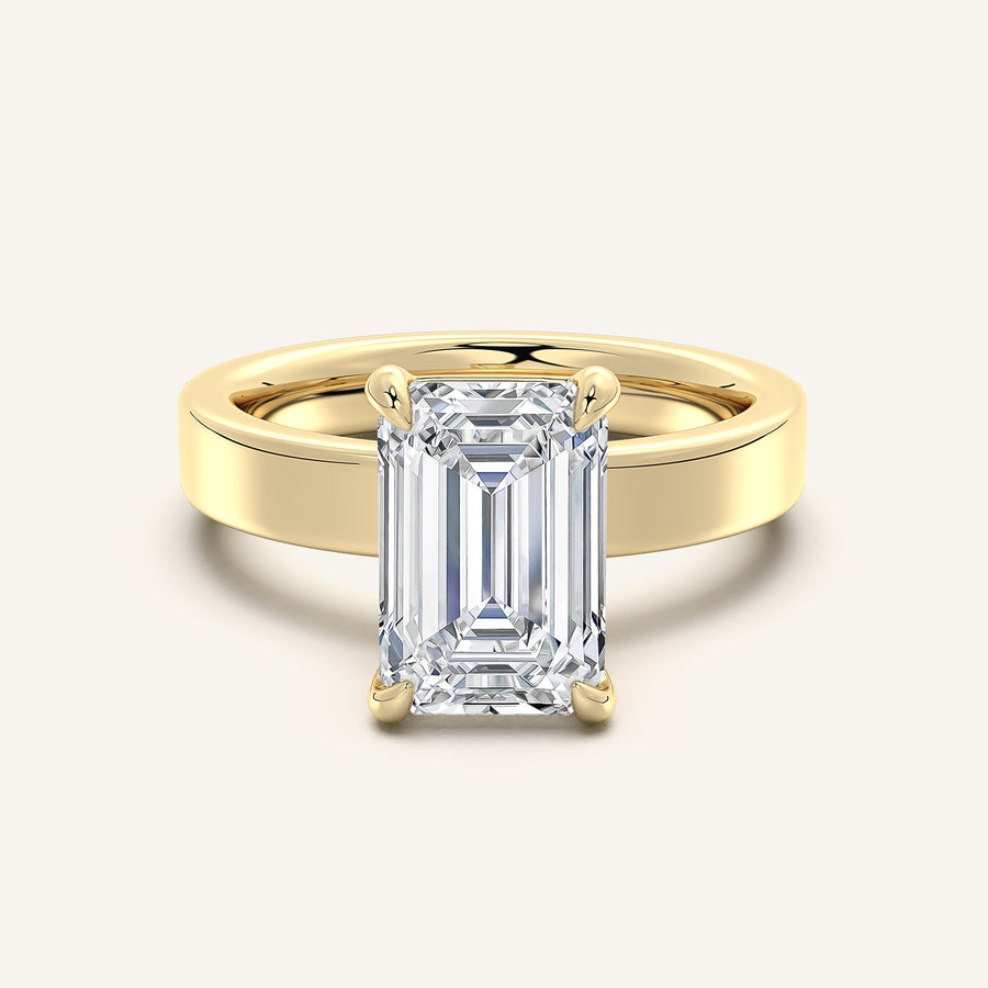 Square Shank Solitaire