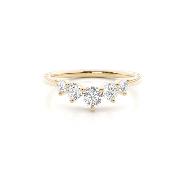 1.7mm Studded Slight Comfort Fit Diamond Shaped Band
