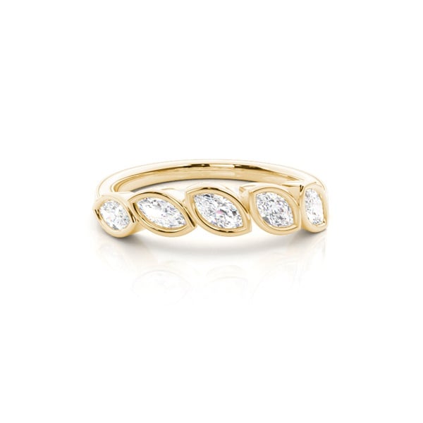 Contour Marquise Diamond Eternity Wedding Band