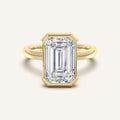 shape: Emerald | metal: Yellow Gold | view: 1