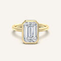 shape: Emerald | metal: Yellow Gold | view: 1