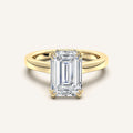 shape: Emerald | metal: Yellow Gold | view: 1