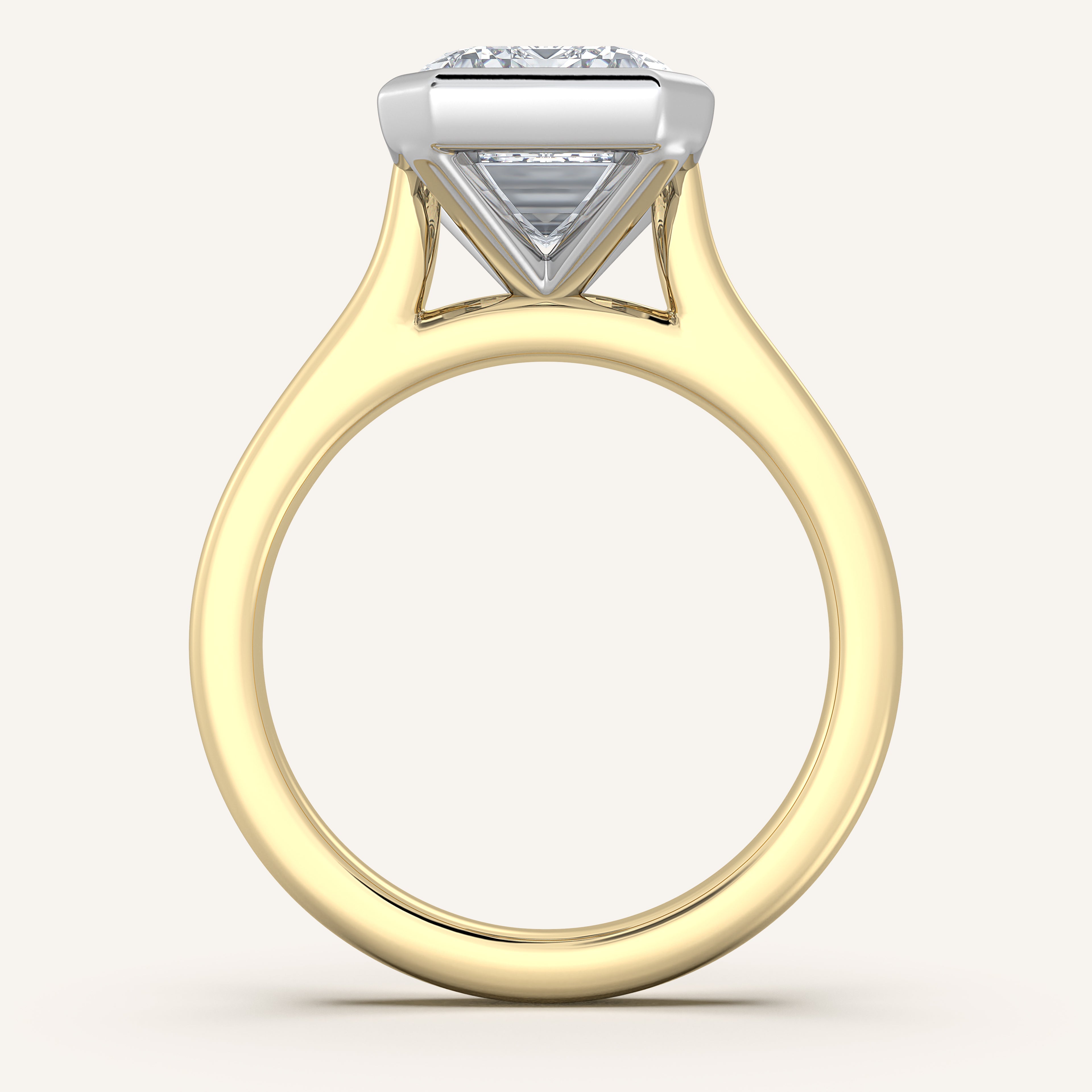 shape: Emerald | metal: Two Tone | view: 3