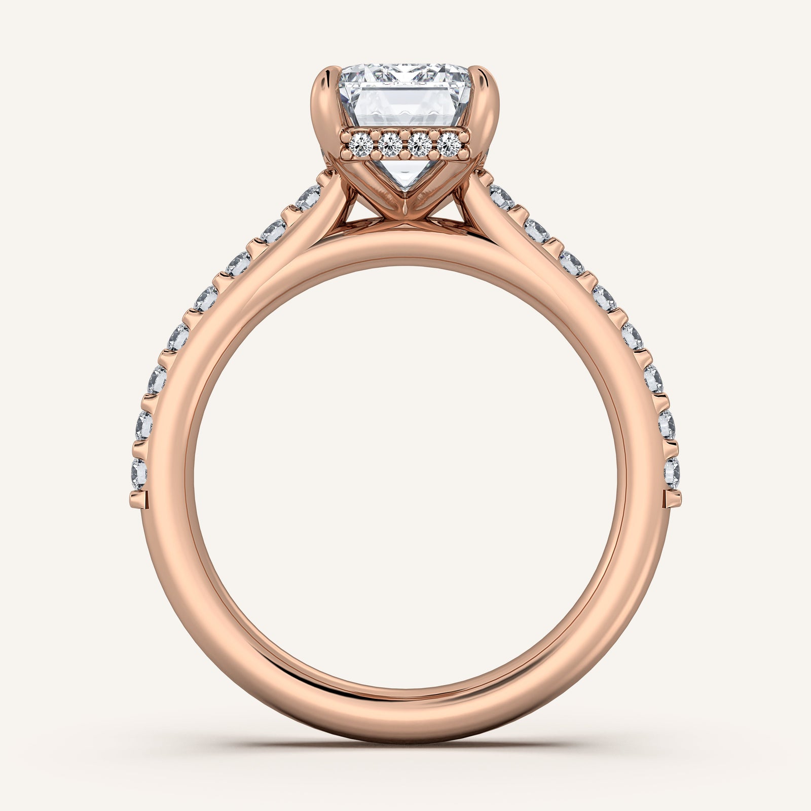 Valcrest Chateau Side Stone Engagement Ring