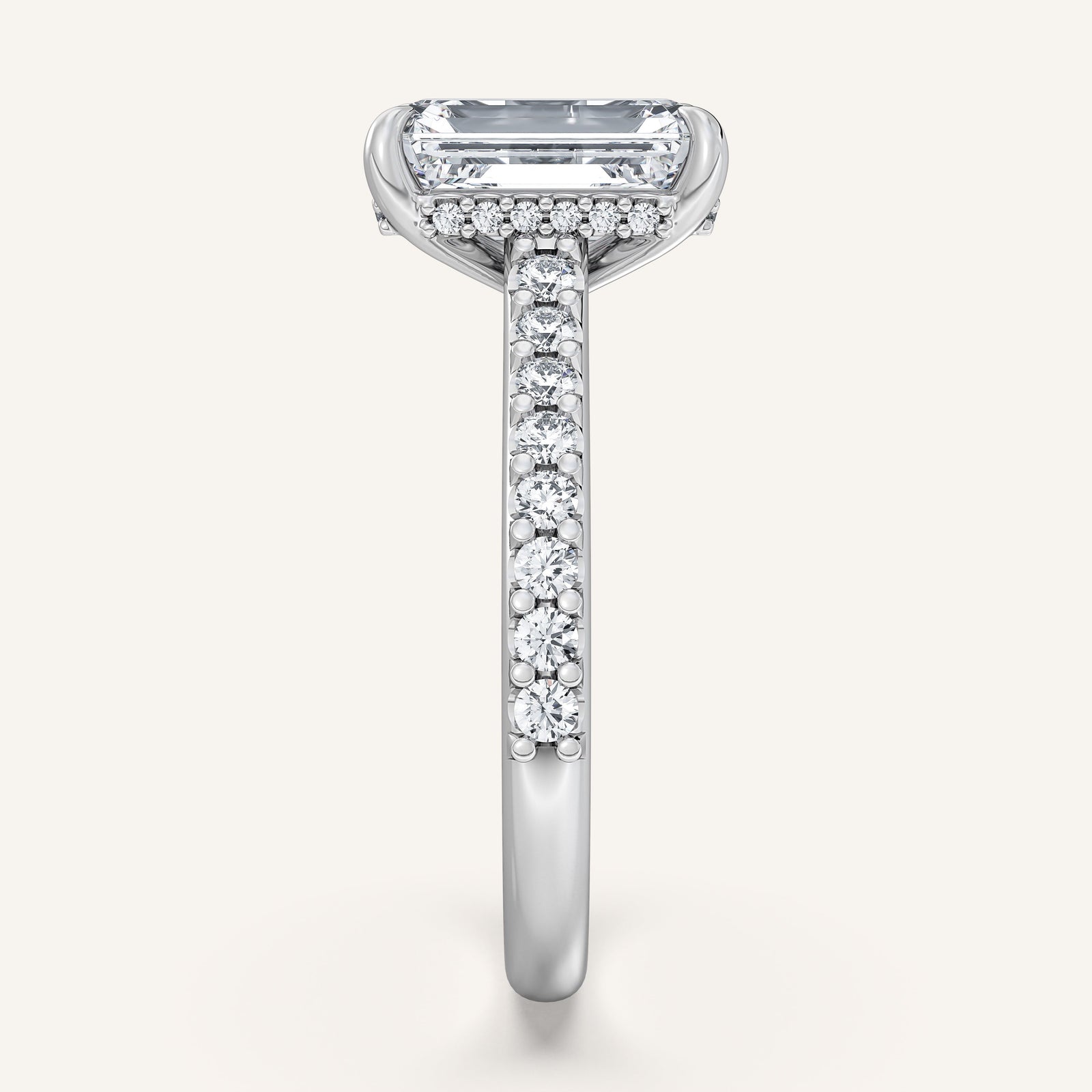 Valcrest Chateau Side Stone Engagement Ring