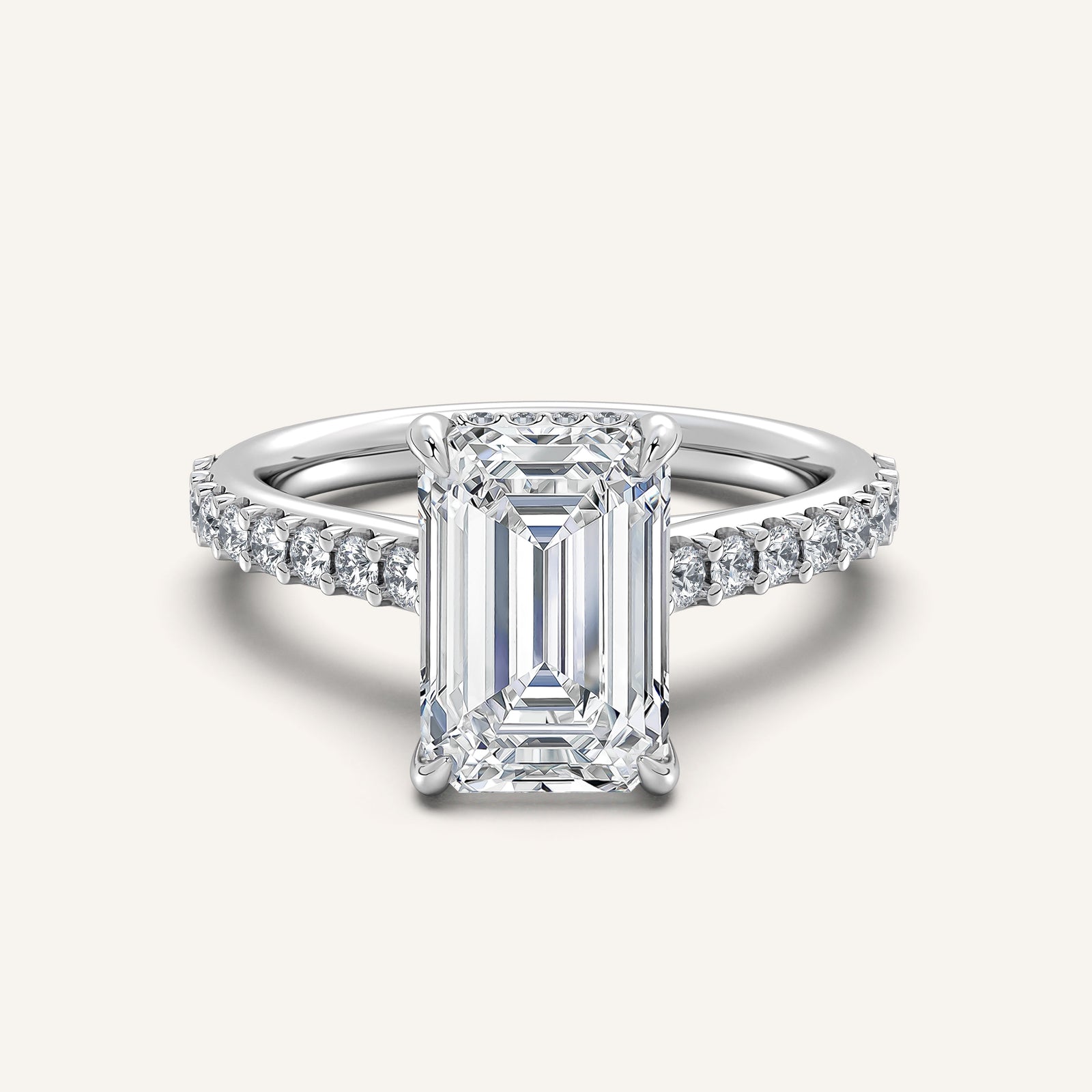 Valcrest Chateau Side Stone Engagement Ring