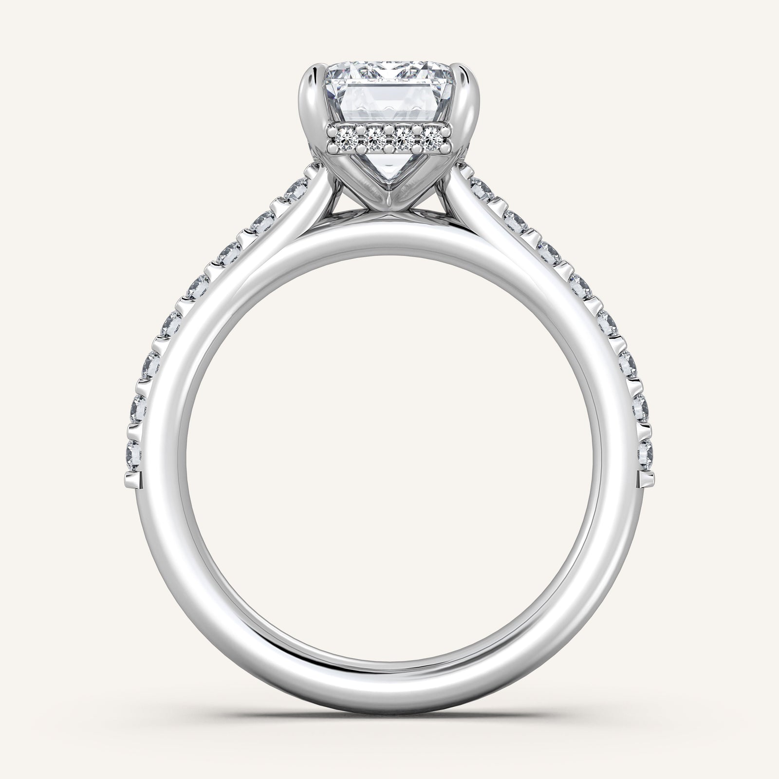 Valcrest Chateau Side Stone Engagement Ring