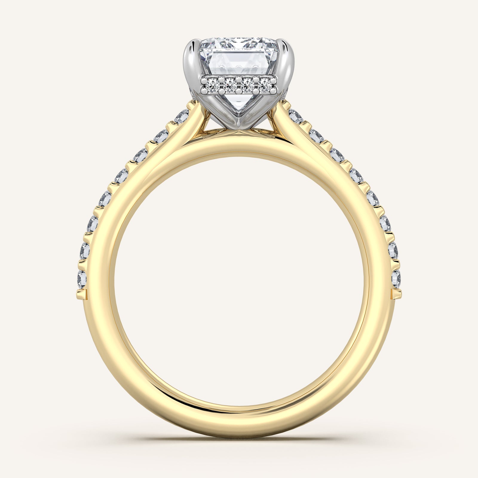 Valcrest Chateau Side Stone Engagement Ring