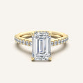 shape: Emerald | metal: Yellow Gold | view: 1