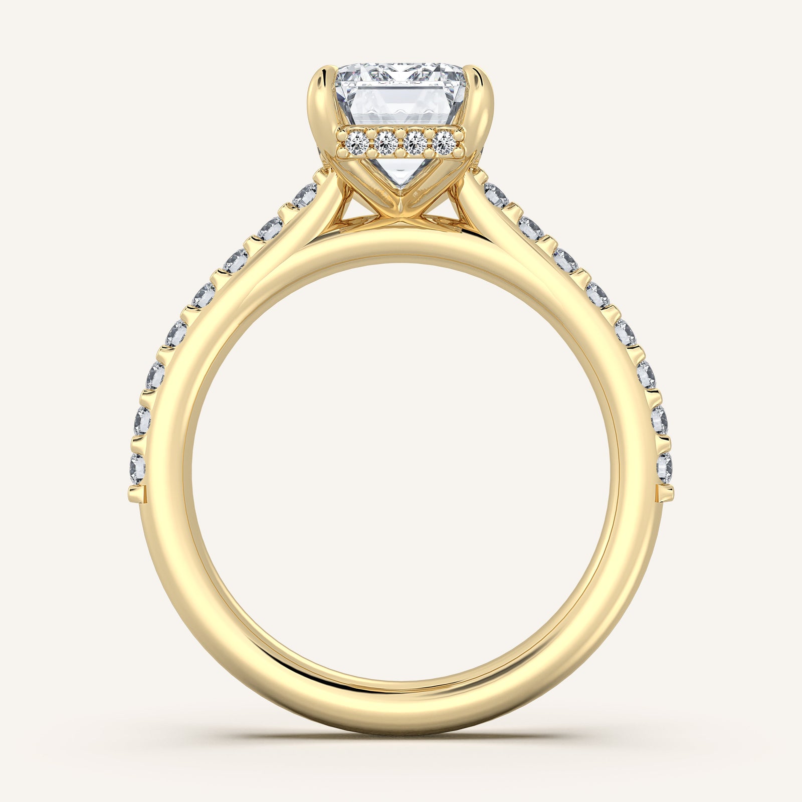 Valcrest Chateau Side Stone Engagement Ring