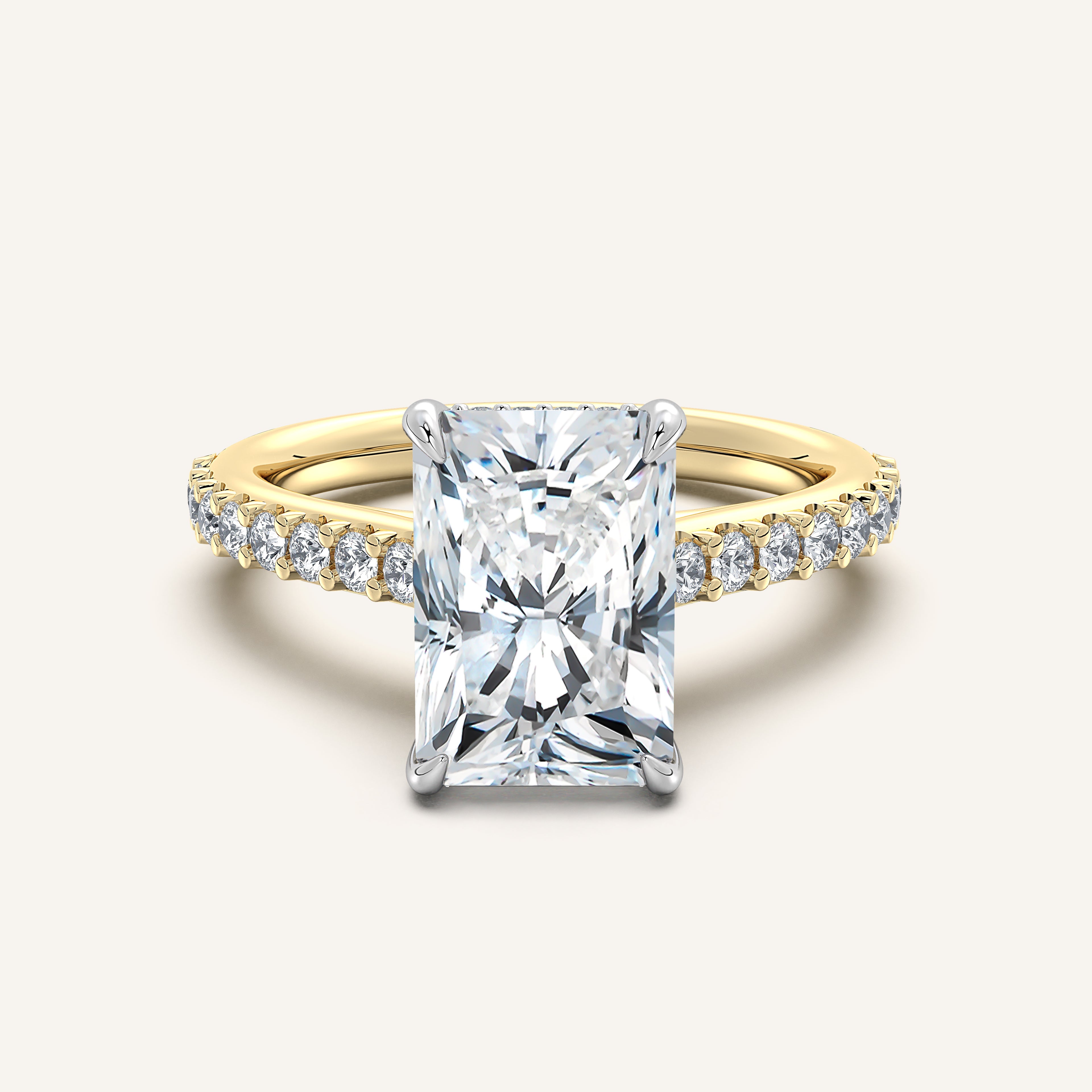 shape: Radiant | metal: Two Tone | view: 1