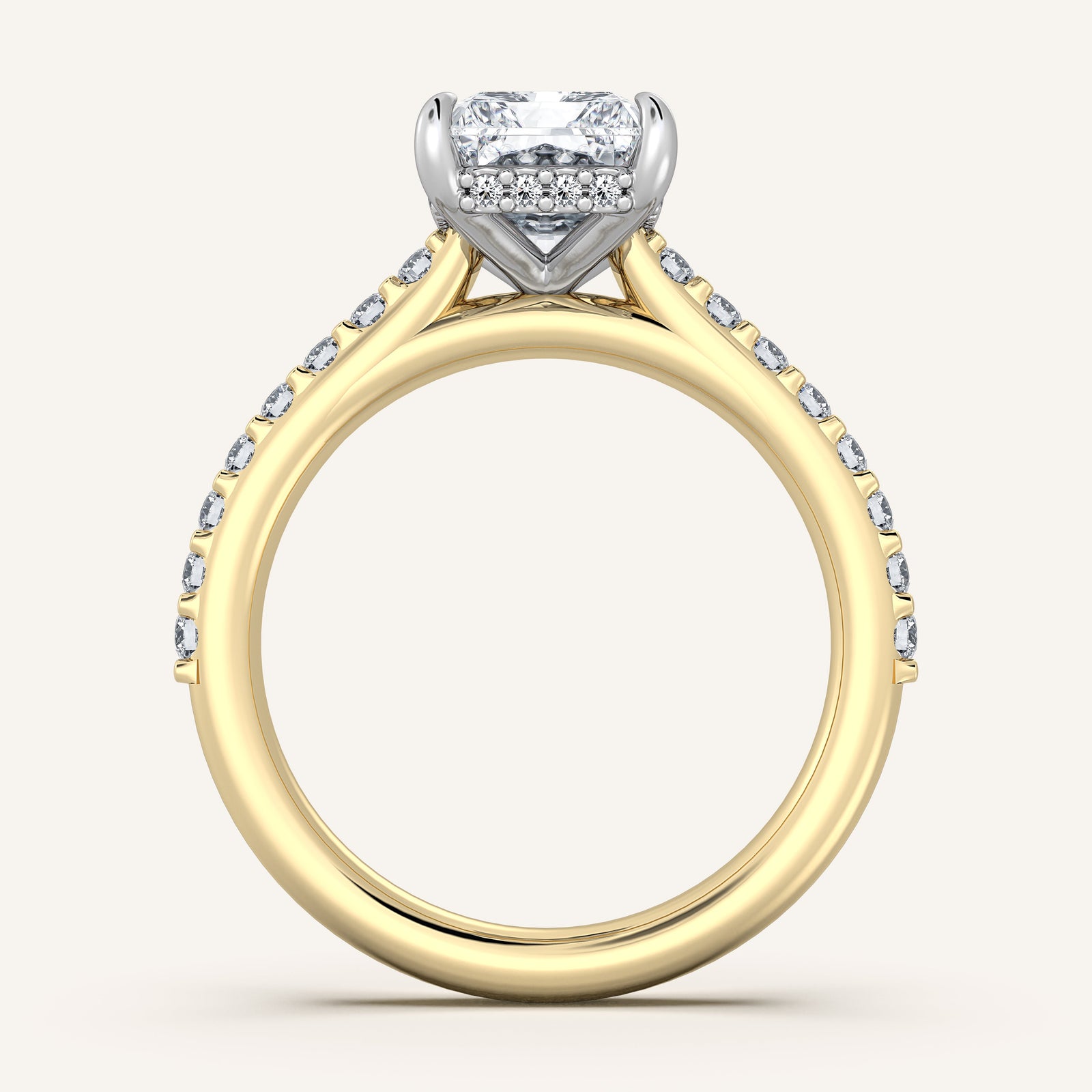Valcrest Chateau Side Stone Engagement Ring