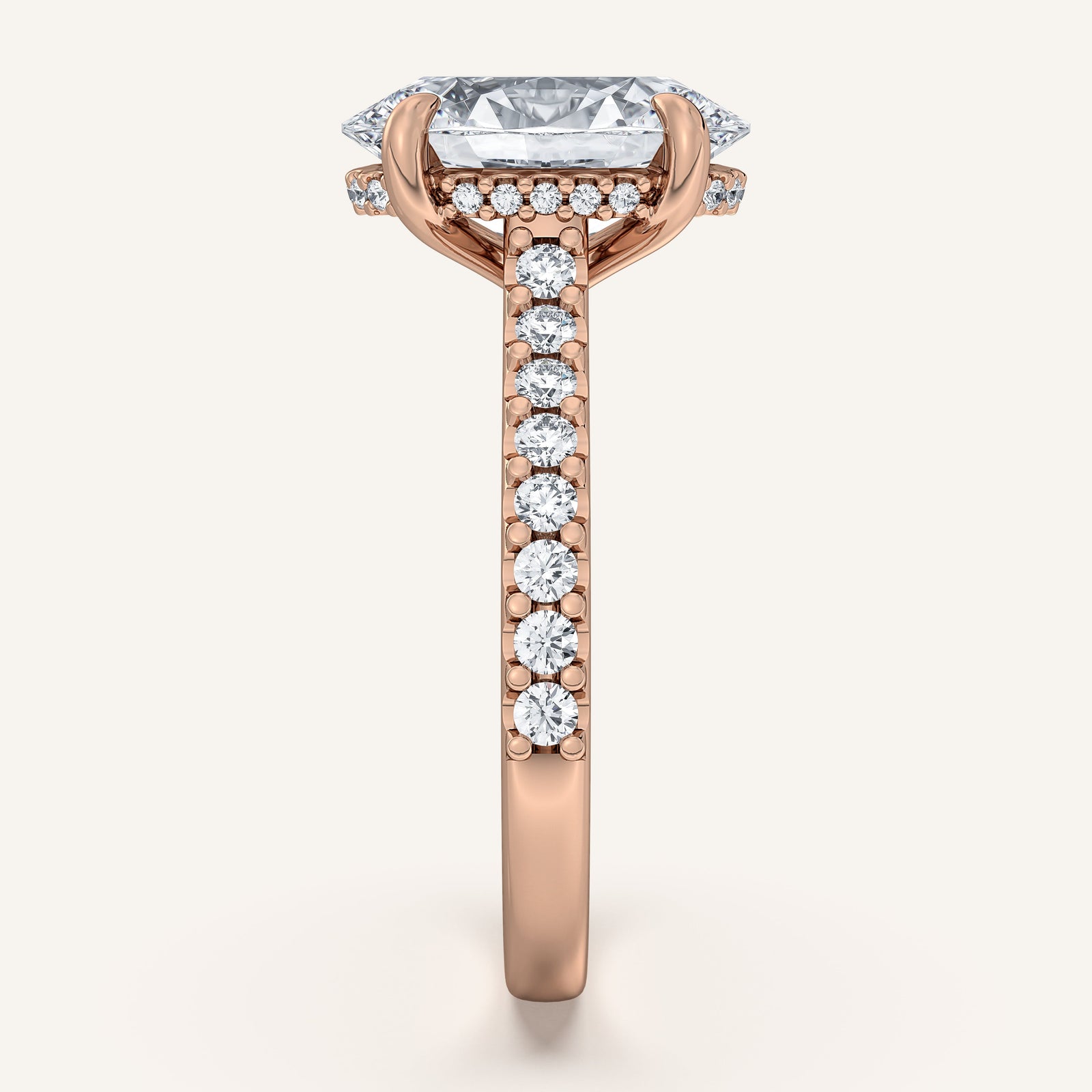 Valcrest Chateau Side Stone Engagement Ring