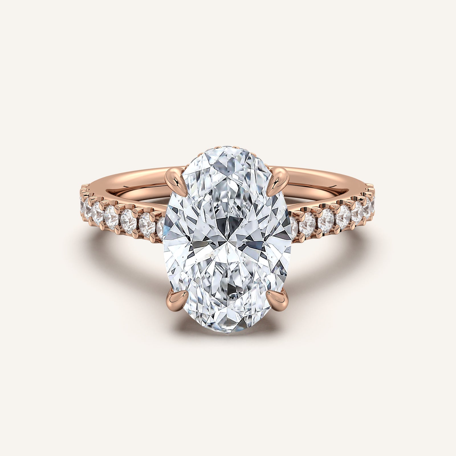 Valcrest Chateau Side Stone Engagement Ring