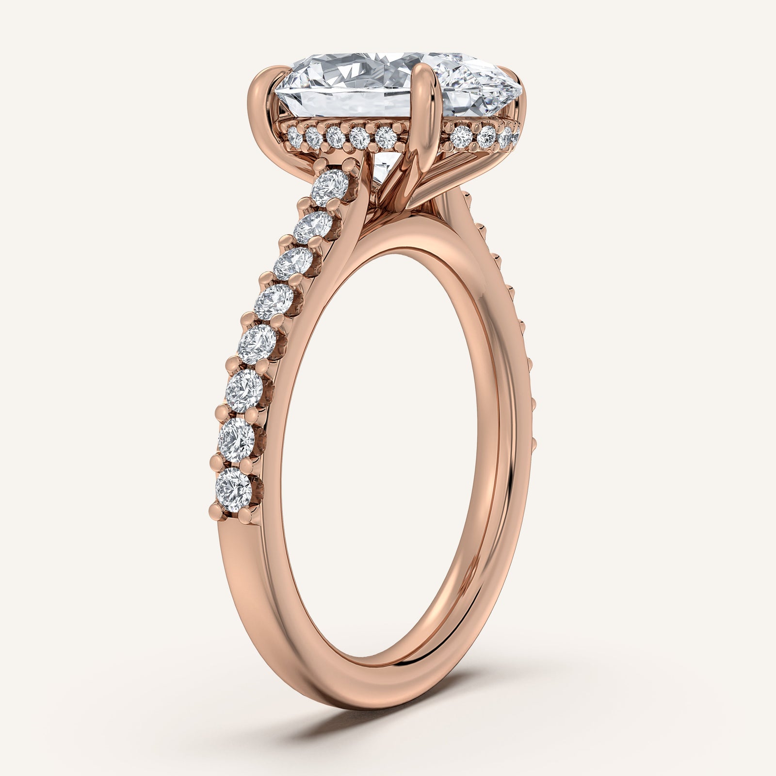 Valcrest Chateau Side Stone Engagement Ring