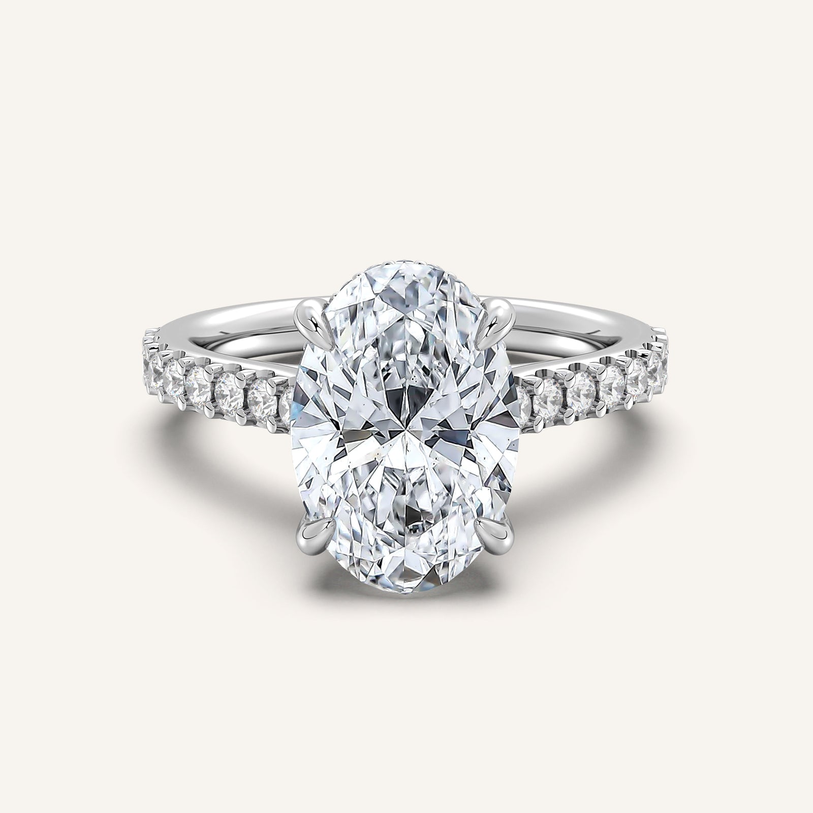Valcrest Chateau Side Stone Engagement Ring