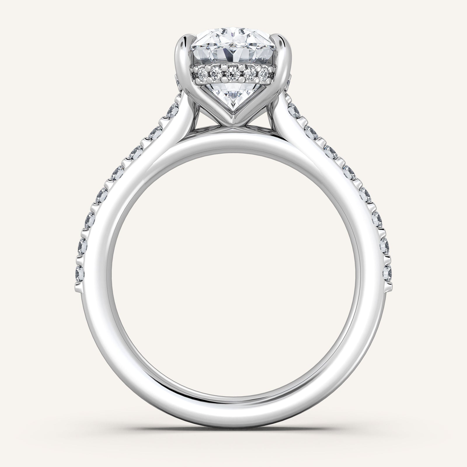 Valcrest Chateau Side Stone Engagement Ring