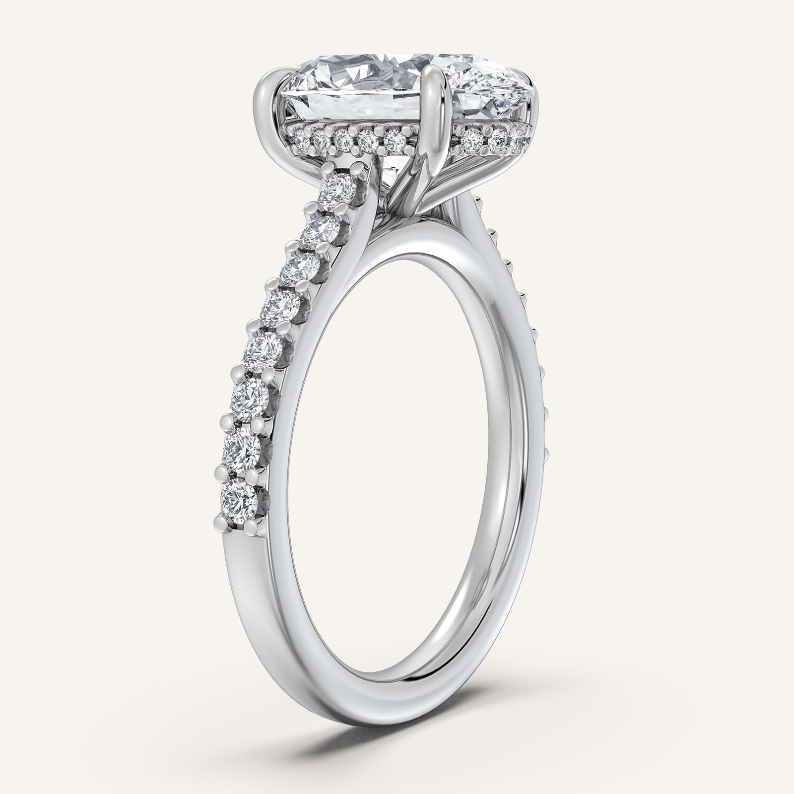 Valcrest Chateau Side Stone Engagement Ring