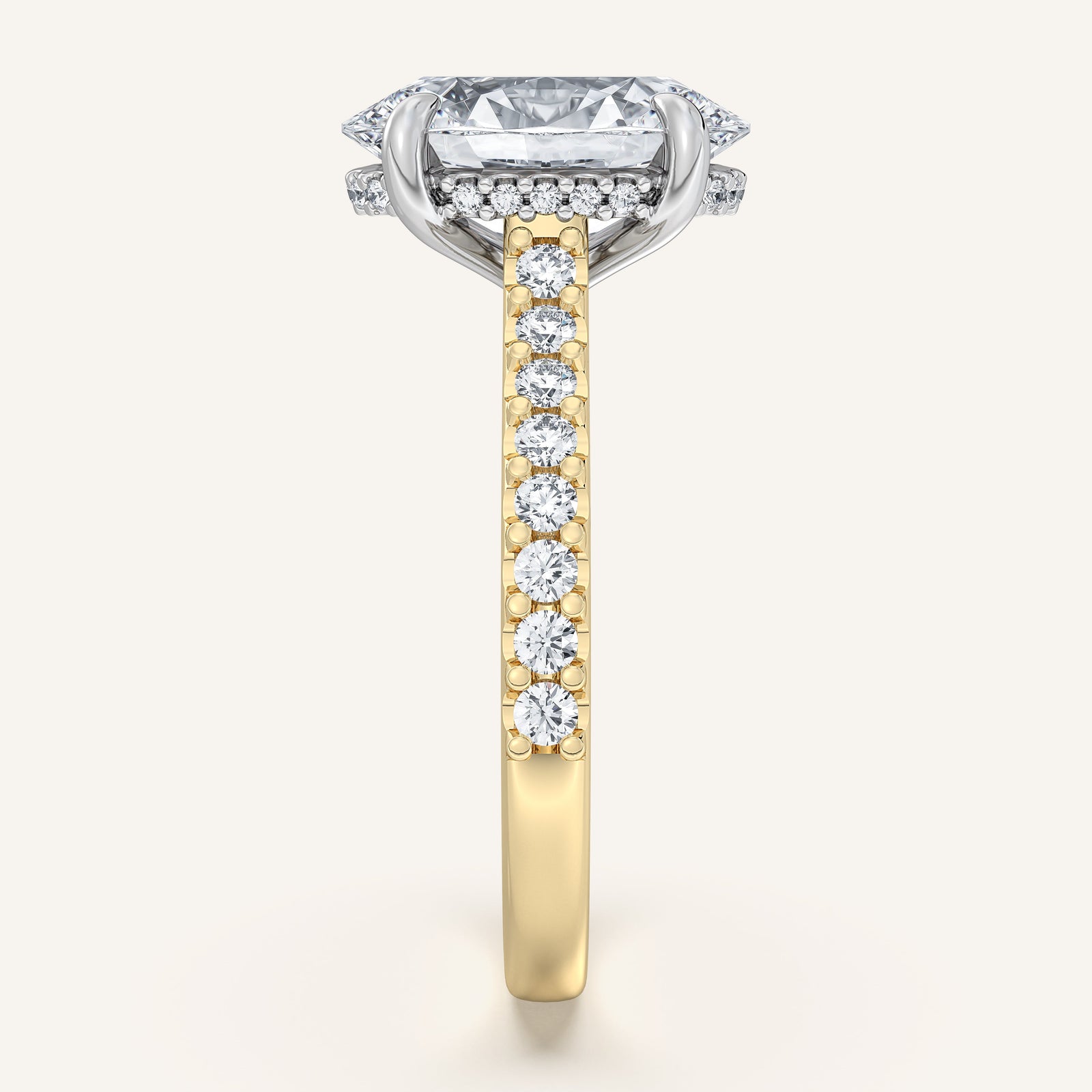 Valcrest Chateau Side Stone Engagement Ring