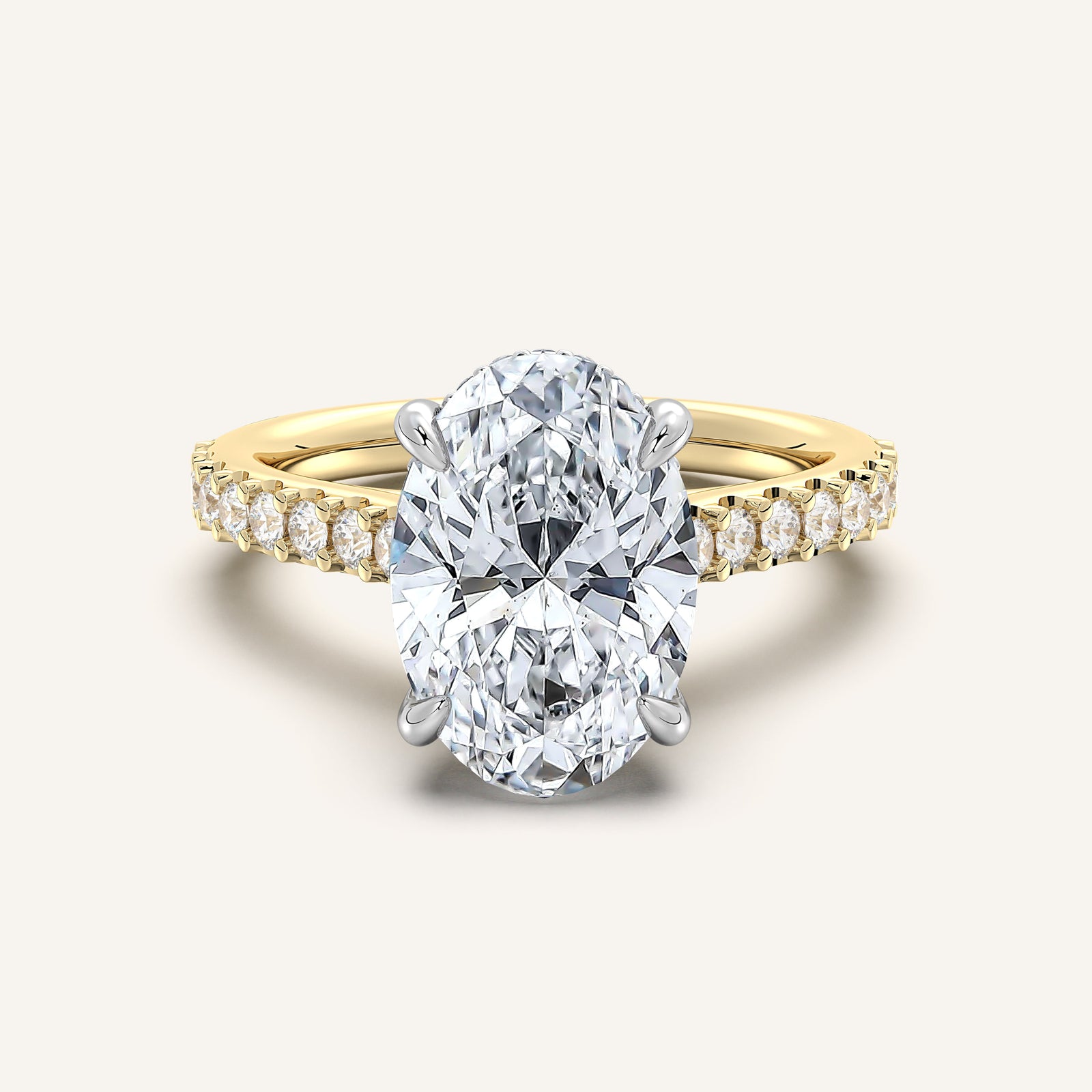 Valcrest Chateau Side Stone Engagement Ring