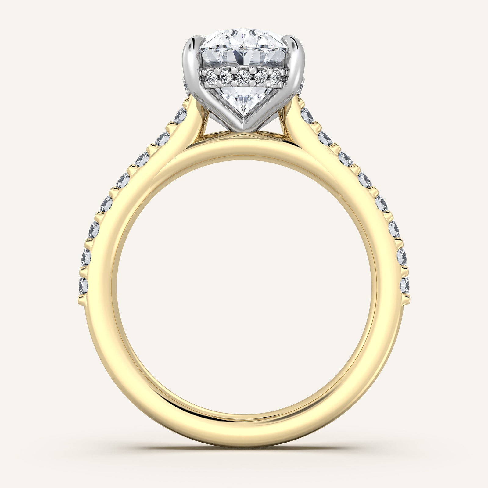 Valcrest Chateau Side Stone Engagement Ring