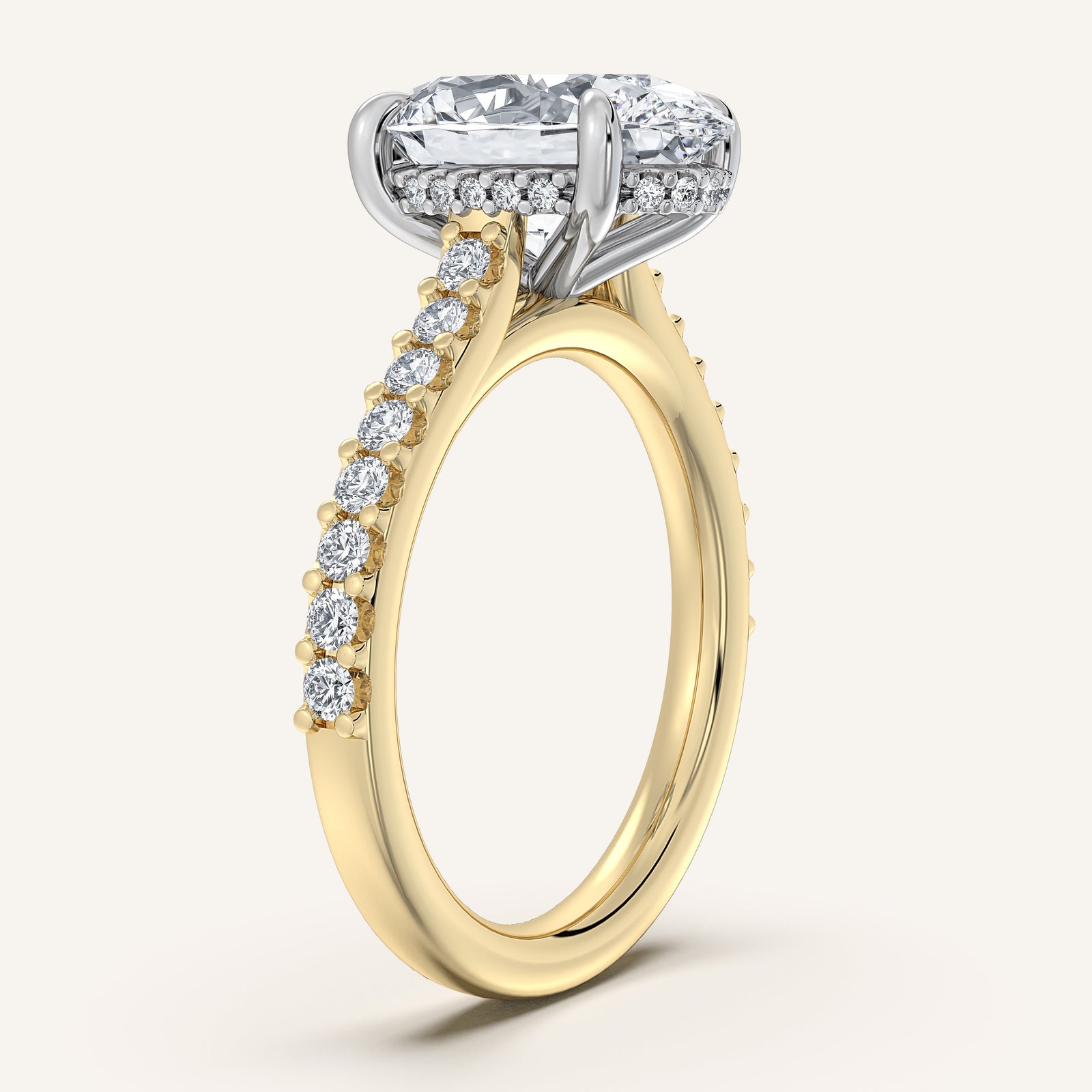 Valcrest Chateau Side Stone Engagement Ring