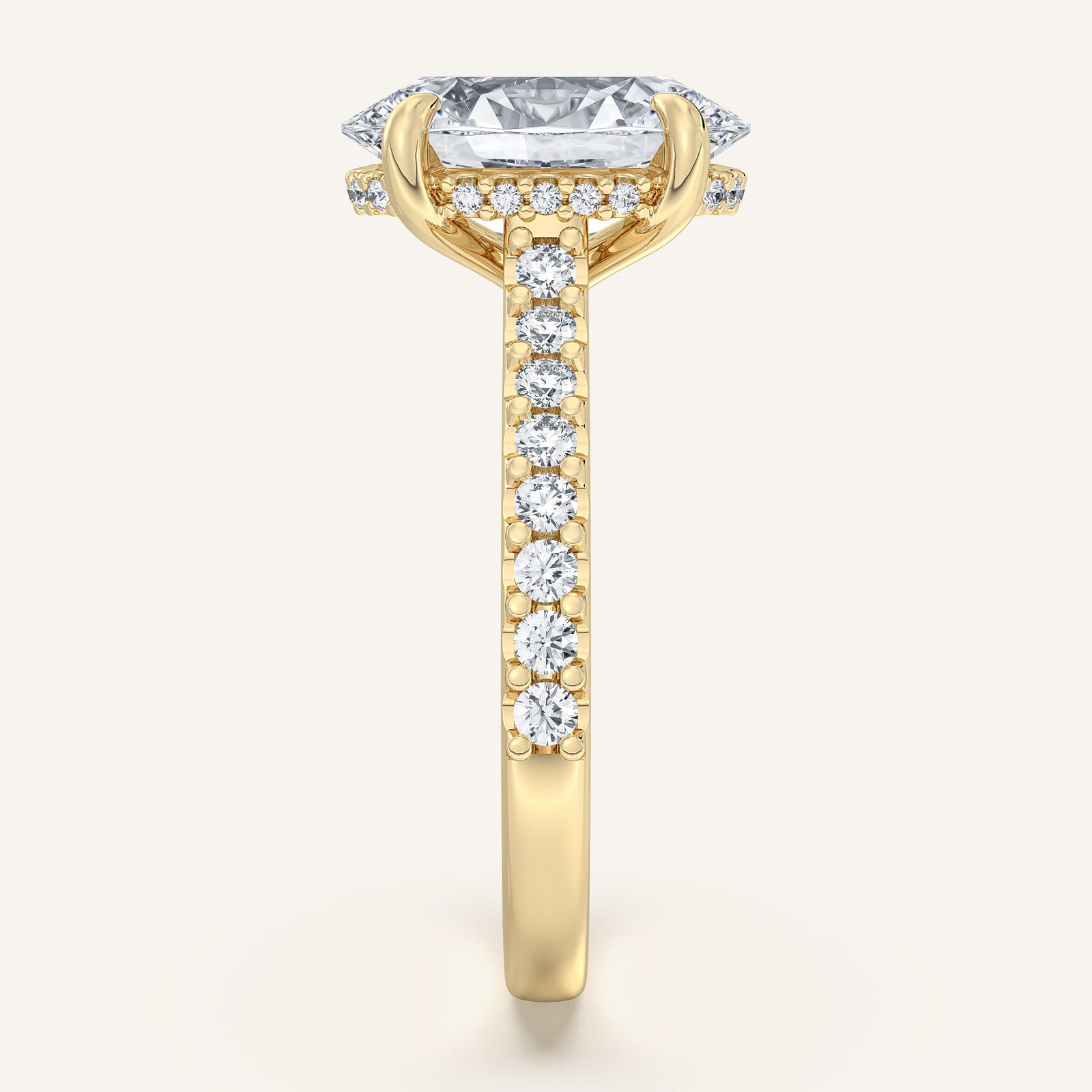 Valcrest Chateau Side Stone Engagement Ring