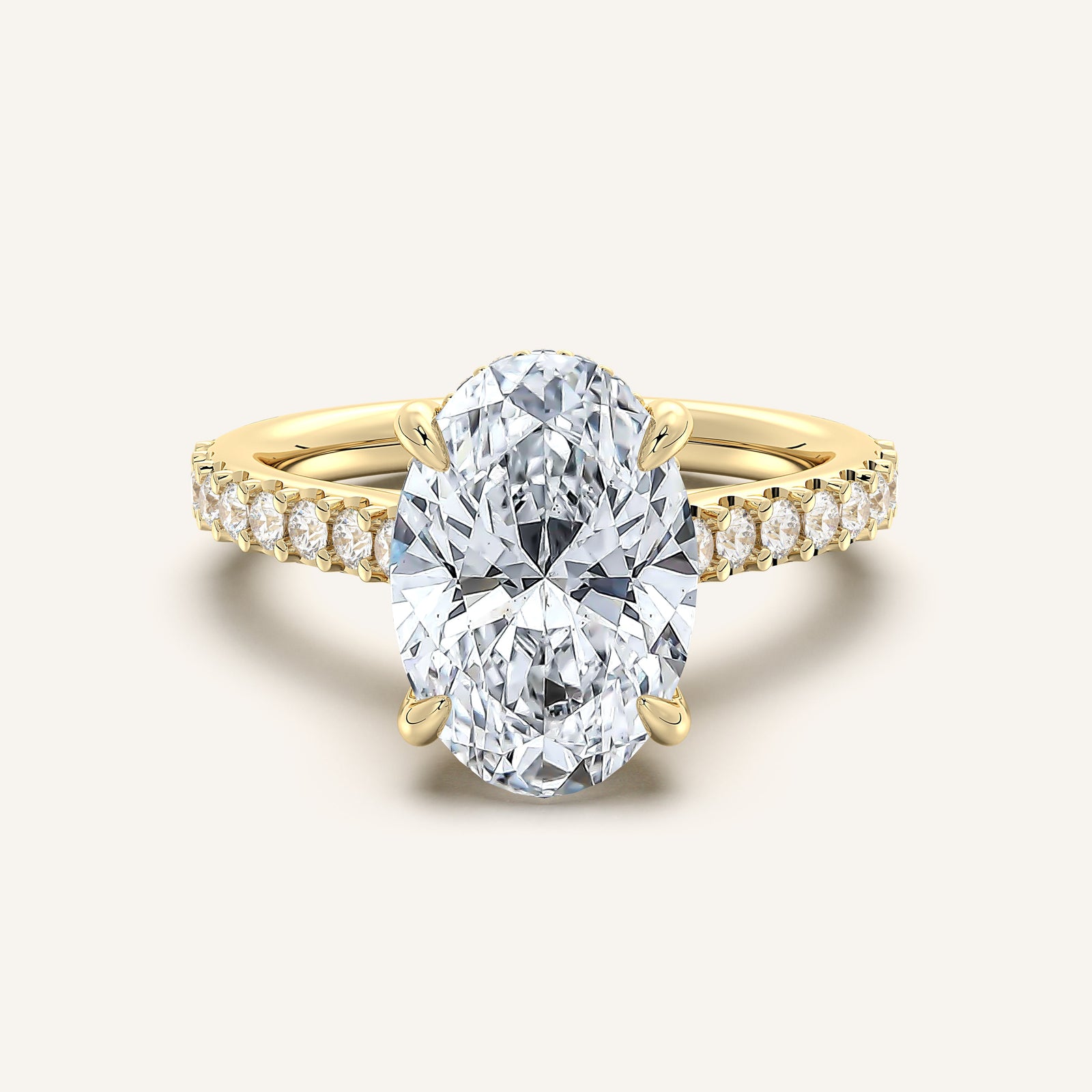 Valcrest Chateau Side Stone Engagement Ring