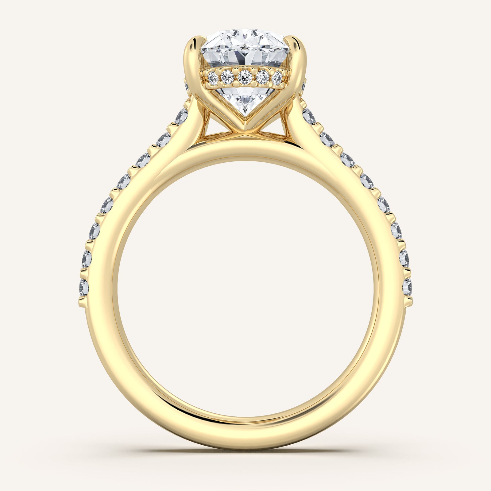 Valcrest Chateau Side Stone Engagement Ring