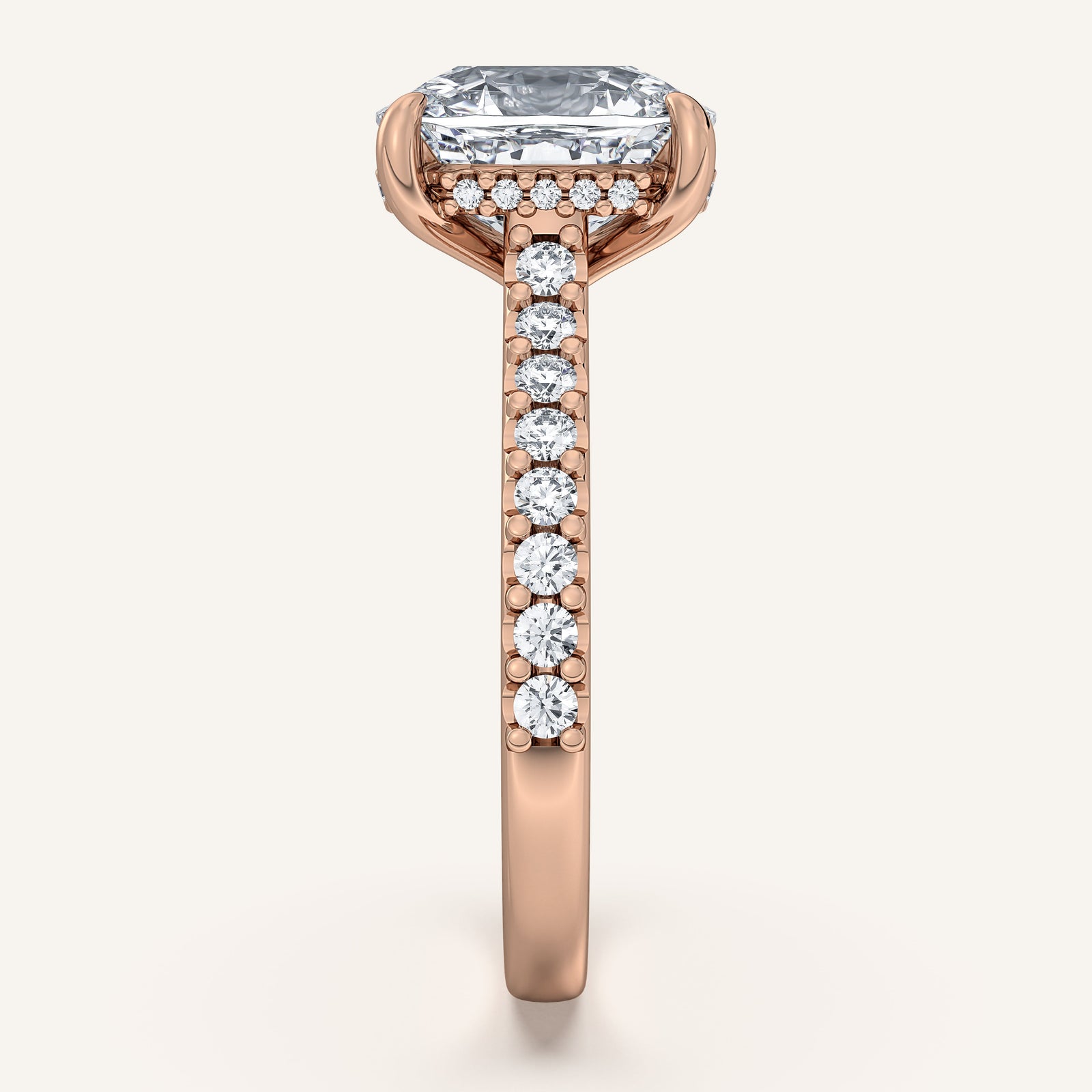 Valcrest Chateau Side Stone Engagement Ring