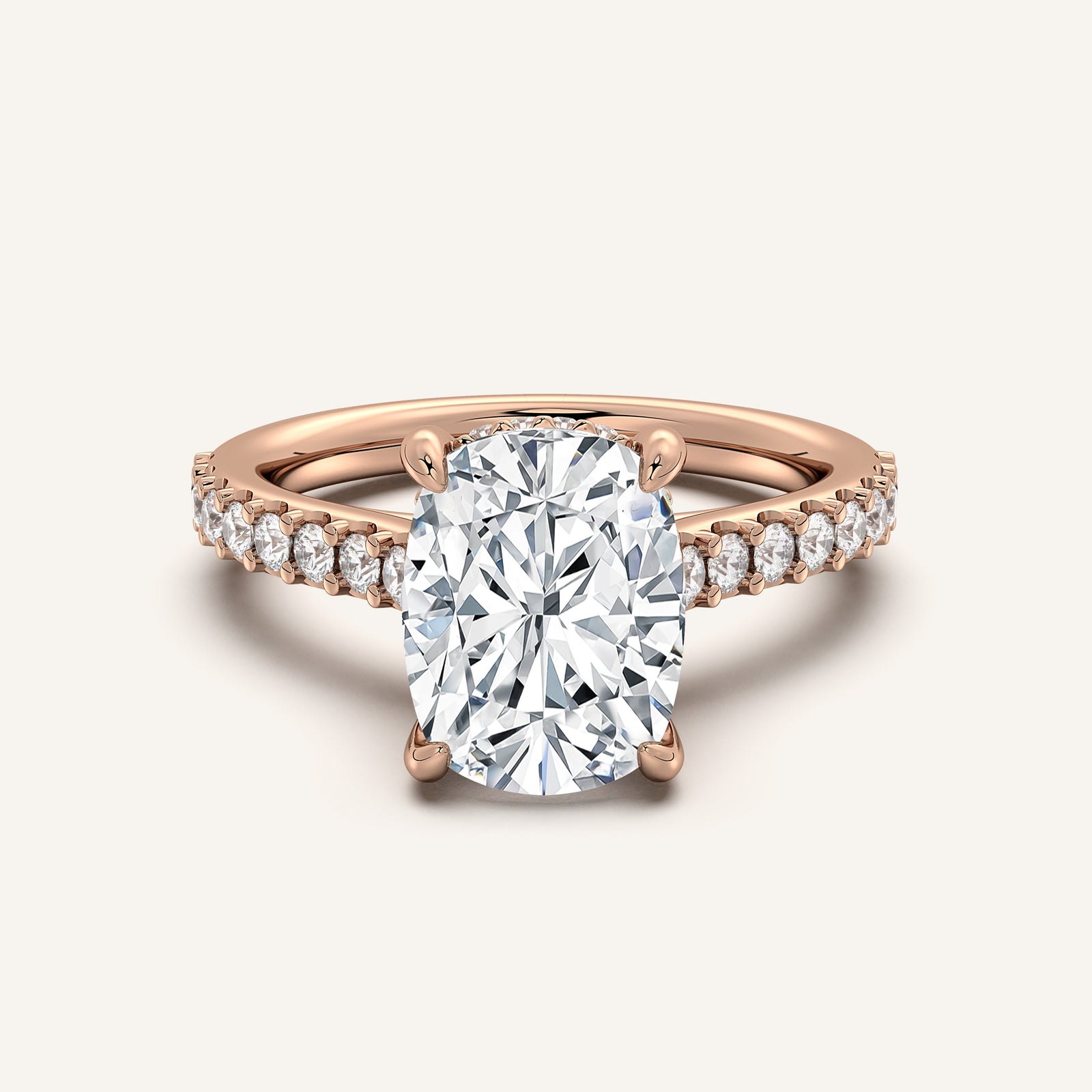 Valcrest Chateau Side Stone Engagement Ring