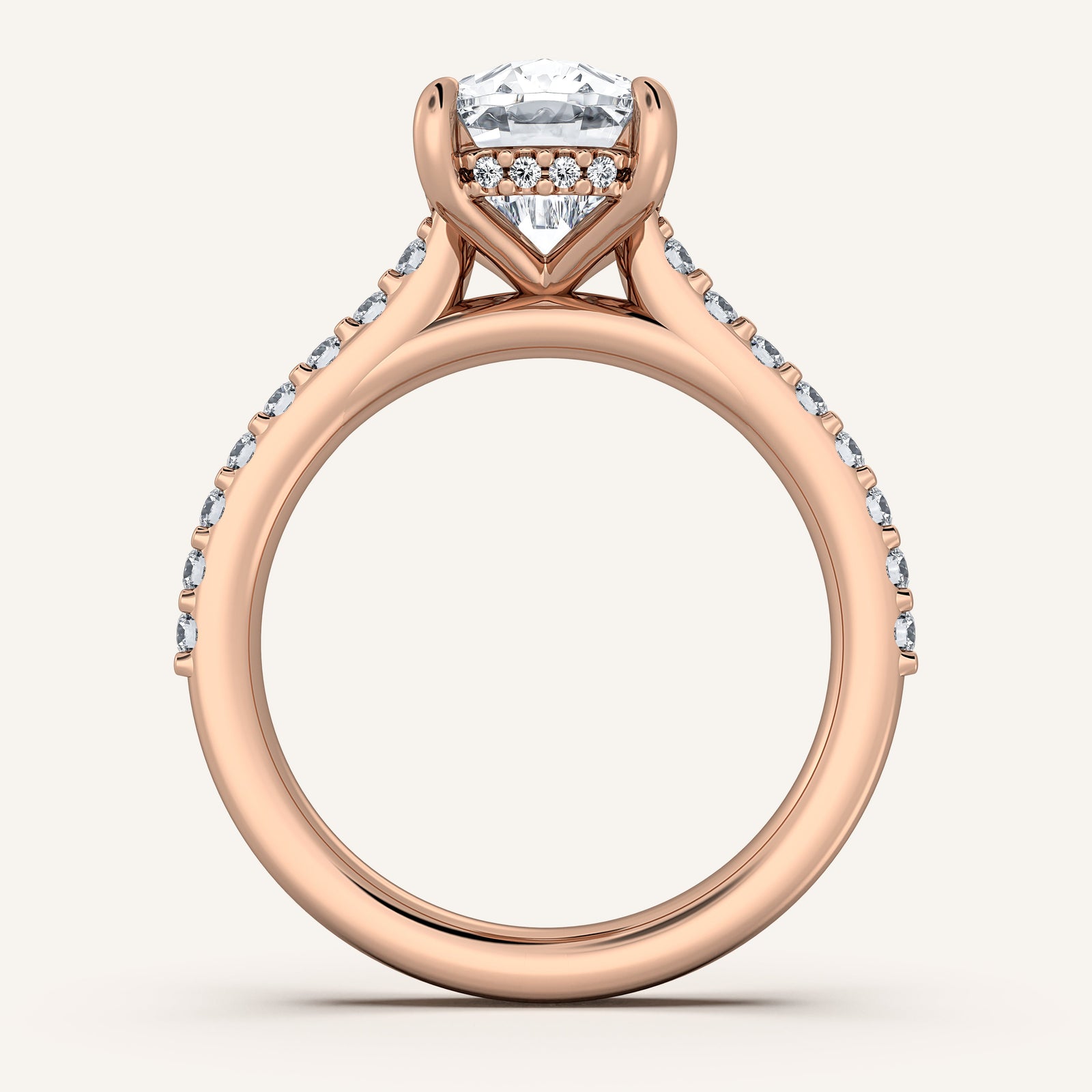 Valcrest Chateau Side Stone Engagement Ring