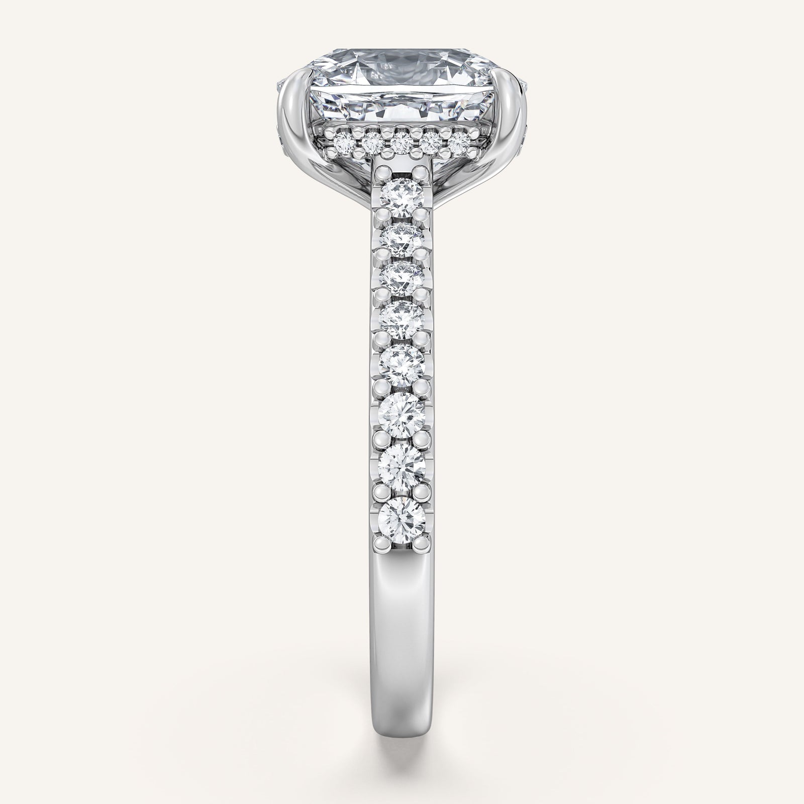 Valcrest Chateau Side Stone Engagement Ring