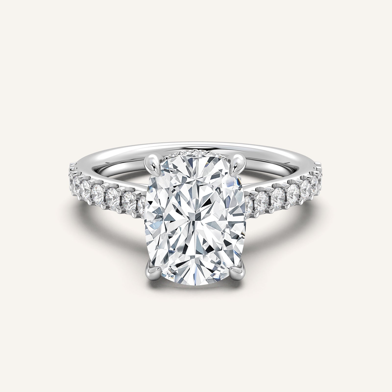 Valcrest Chateau Side Stone Engagement Ring