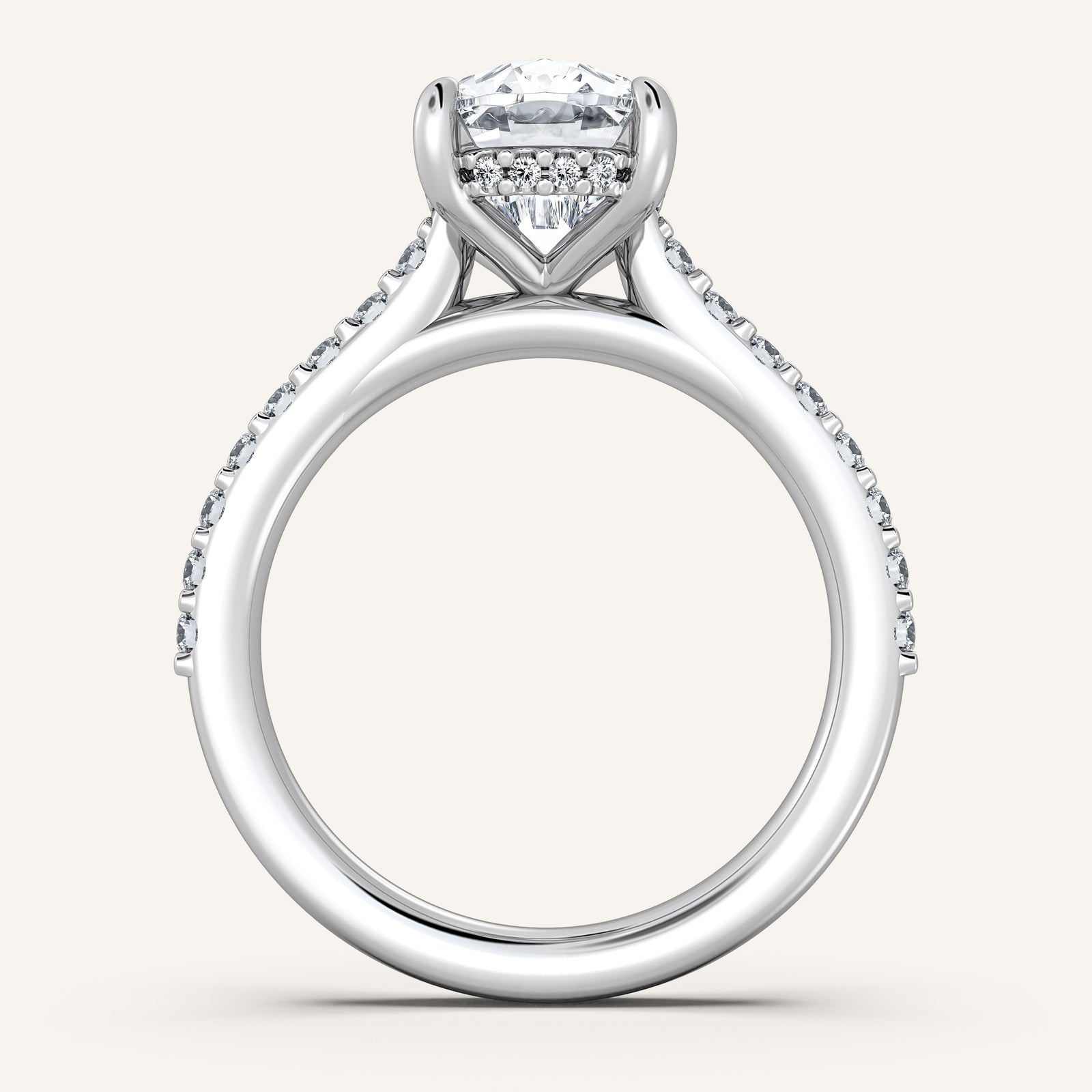 Valcrest Chateau Side Stone Engagement Ring