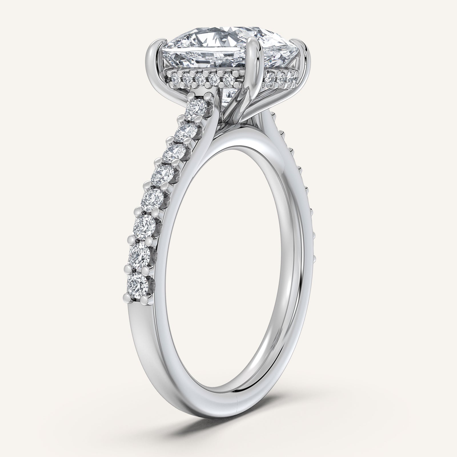 Valcrest Chateau Side Stone Engagement Ring