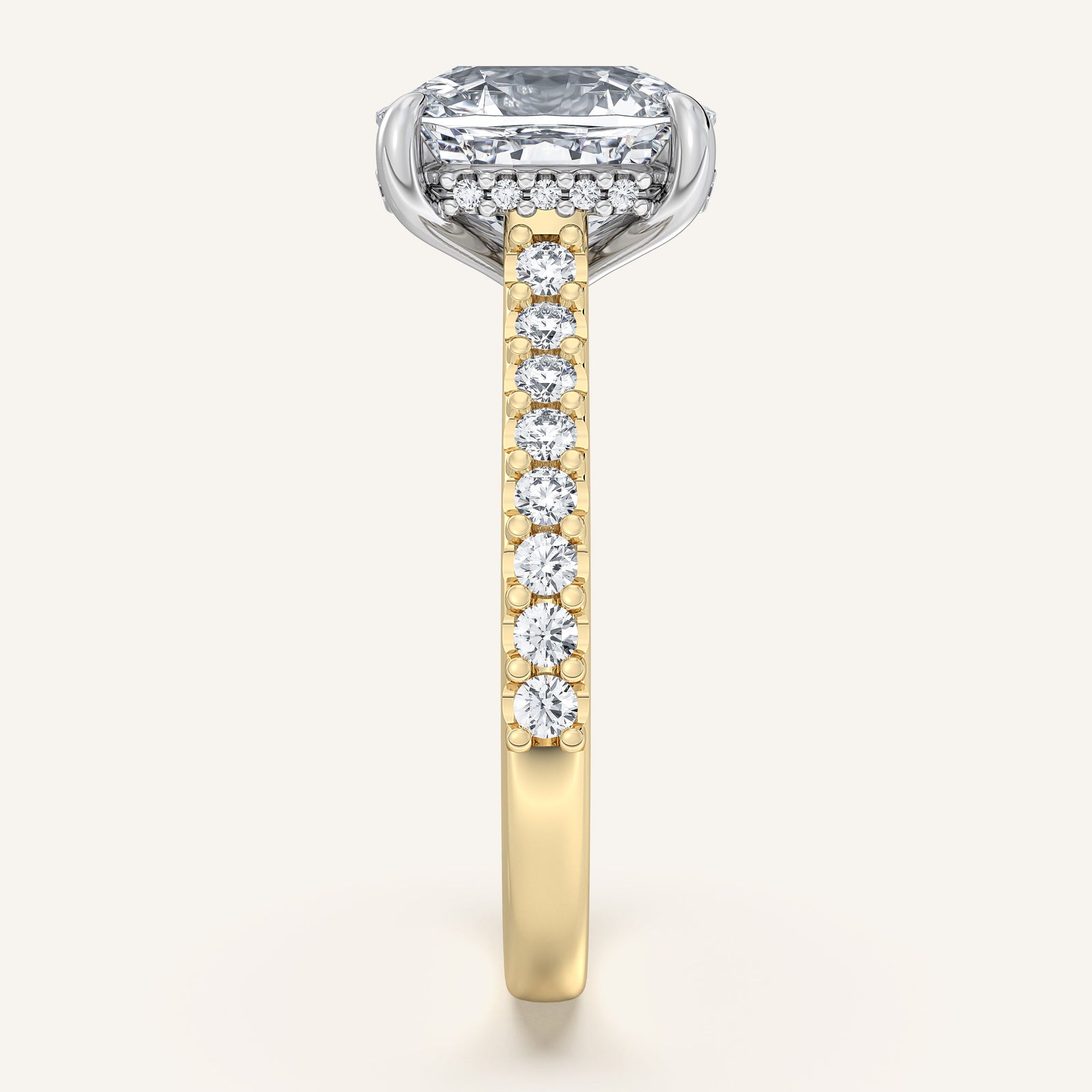 Valcrest Chateau Side Stone Engagement Ring