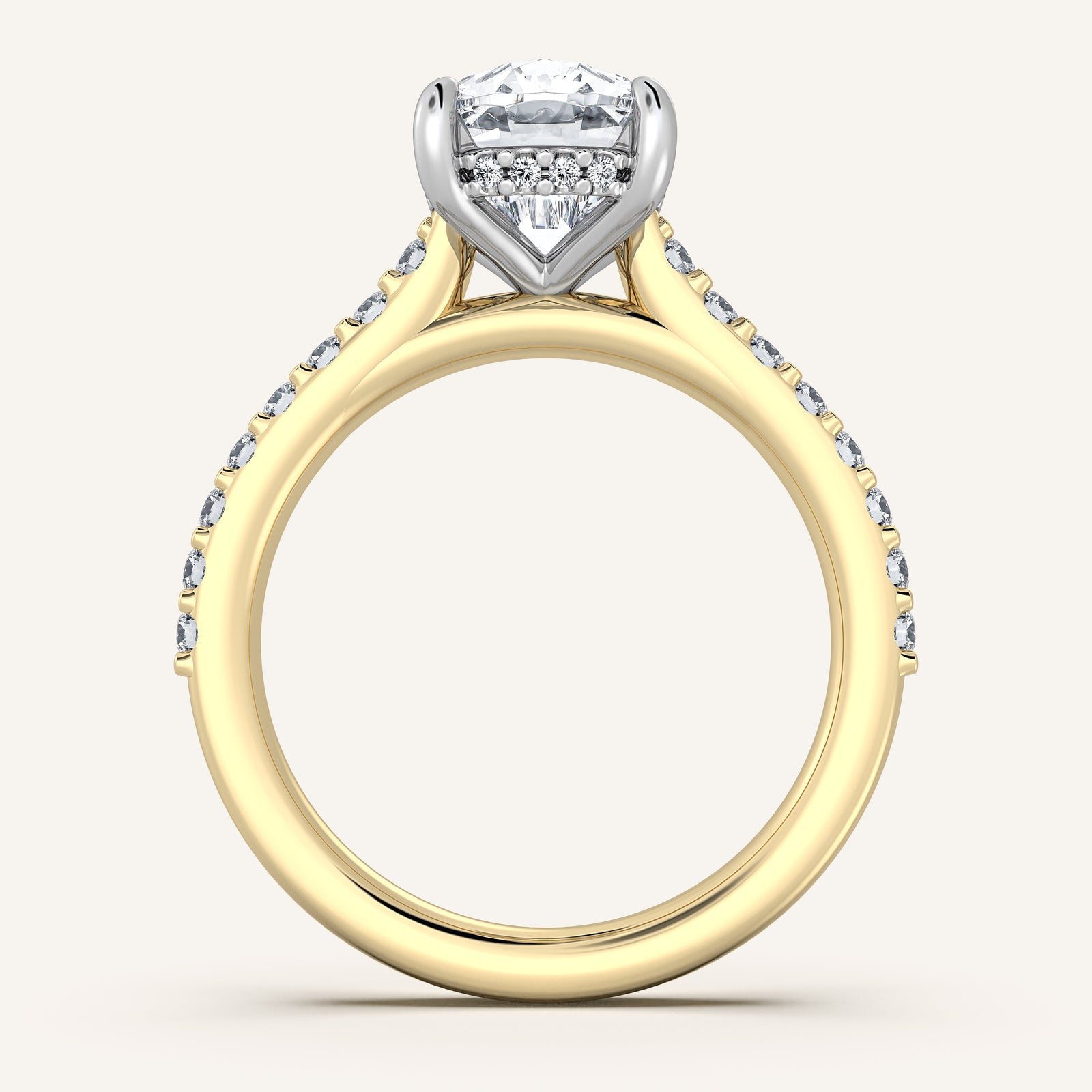 Valcrest Chateau Side Stone Engagement Ring