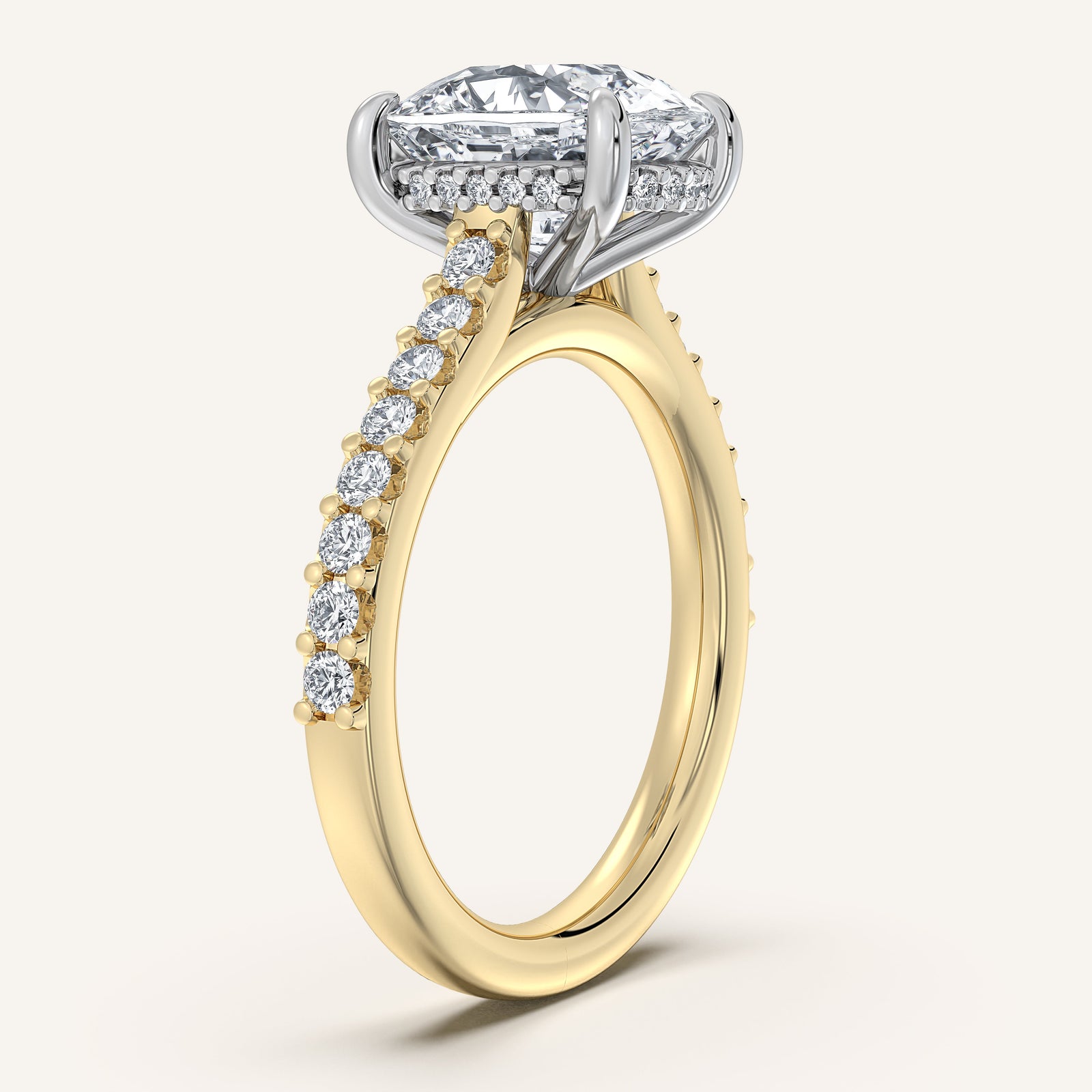 Valcrest Chateau Side Stone Engagement Ring