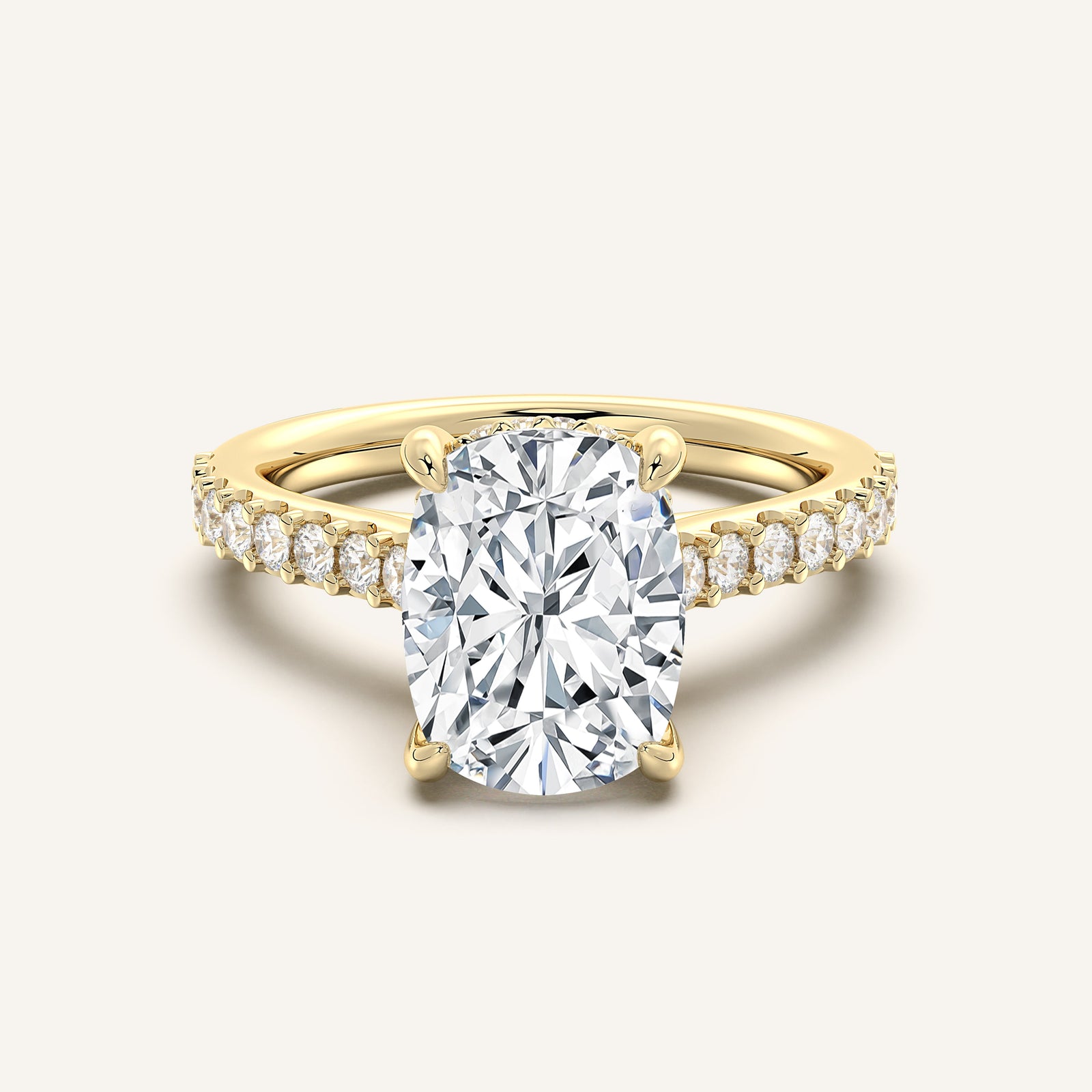 Valcrest Chateau Side Stone Engagement Ring