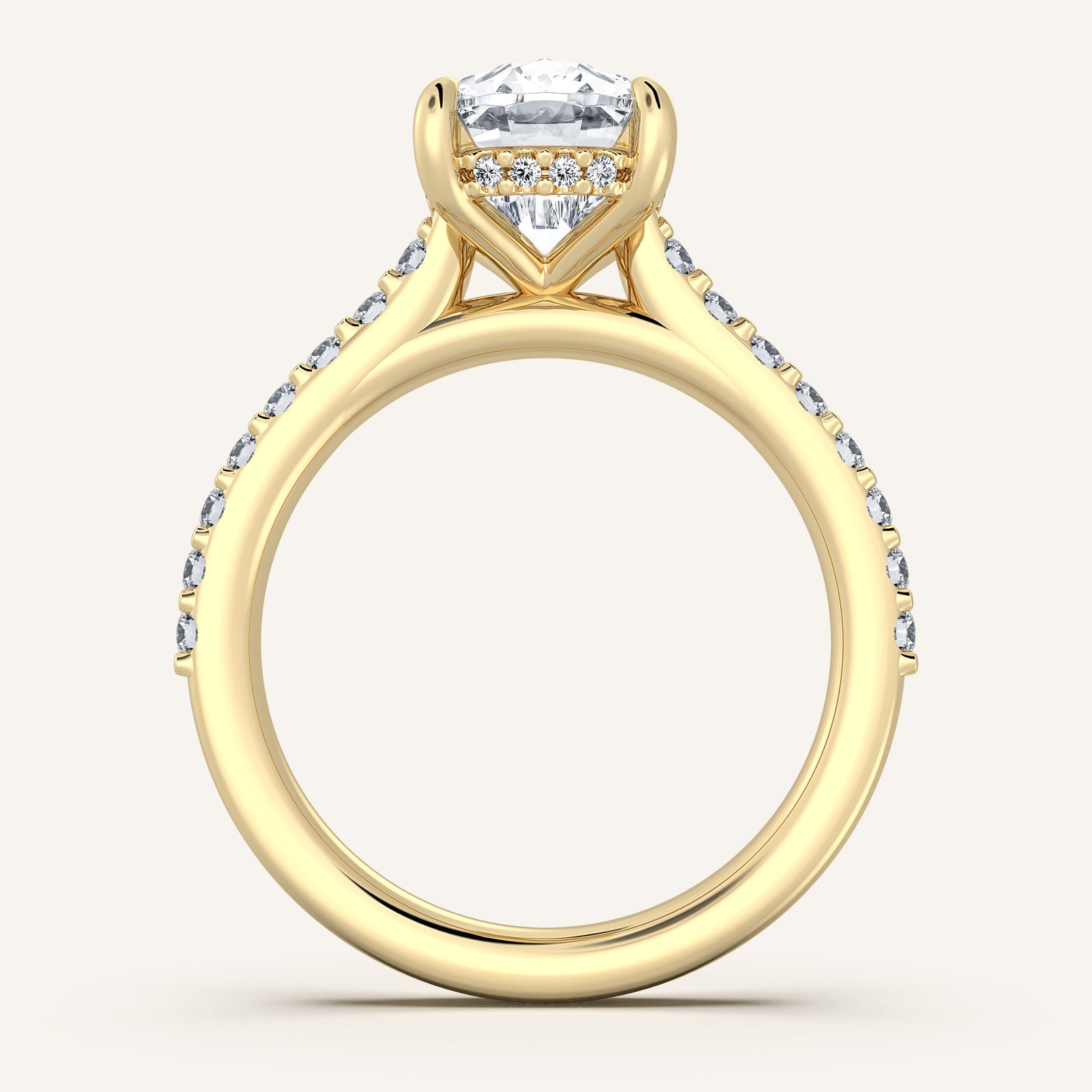 Valcrest Chateau Side Stone Engagement Ring