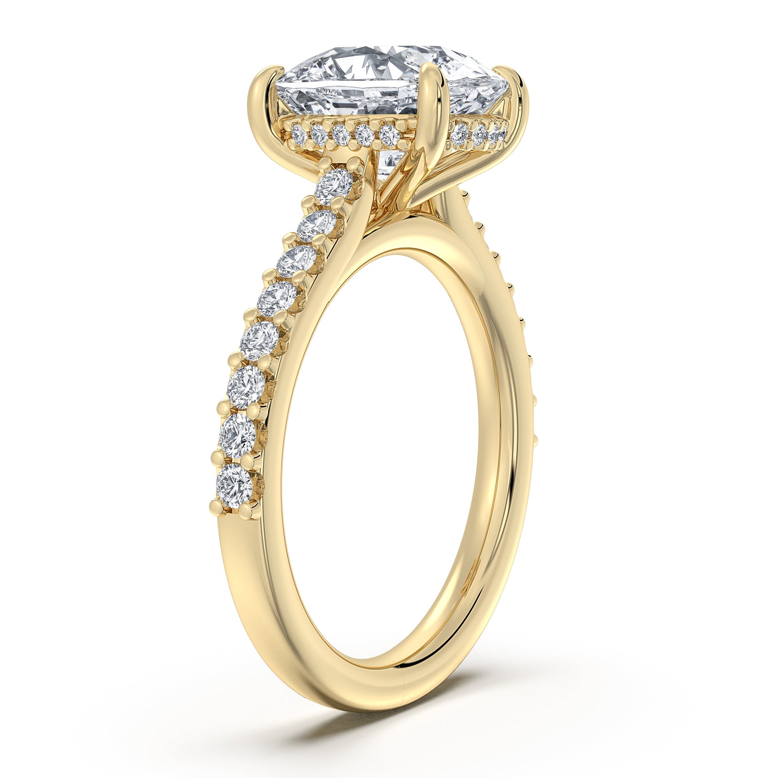 Valcrest Chateau Side Stone Engagement Ring