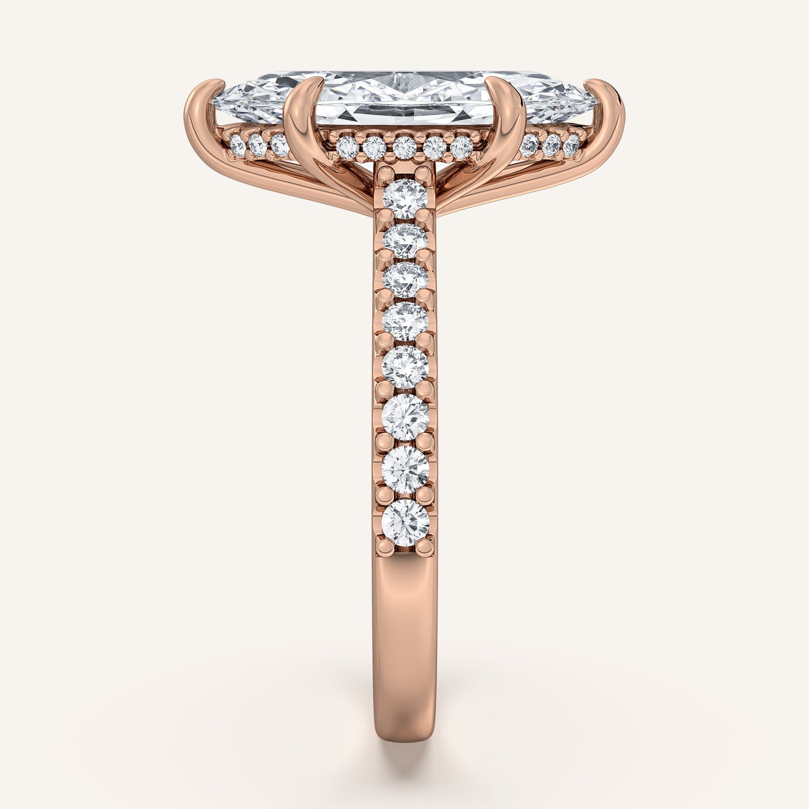 Valcrest Chateau Side Stone Engagement Ring