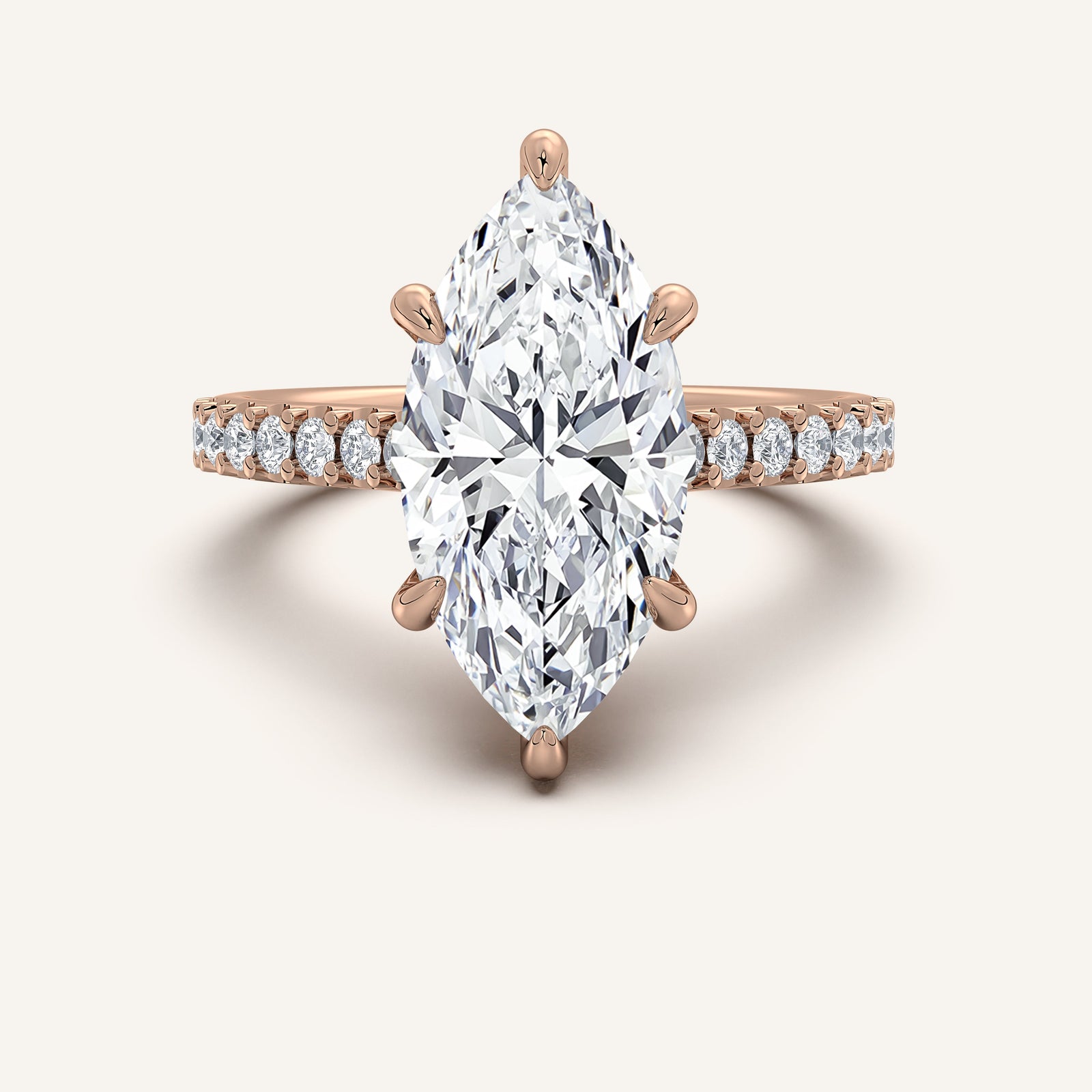 Valcrest Chateau Side Stone Engagement Ring