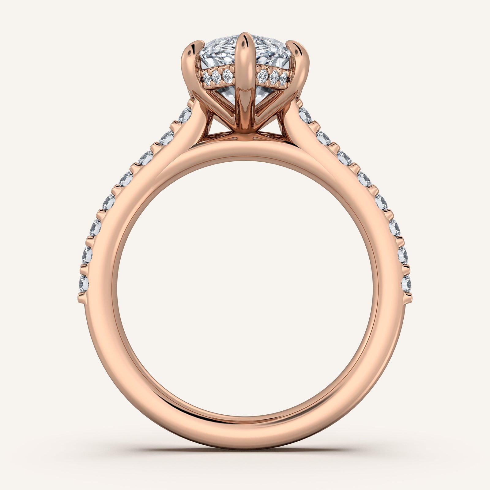 Valcrest Chateau Side Stone Engagement Ring