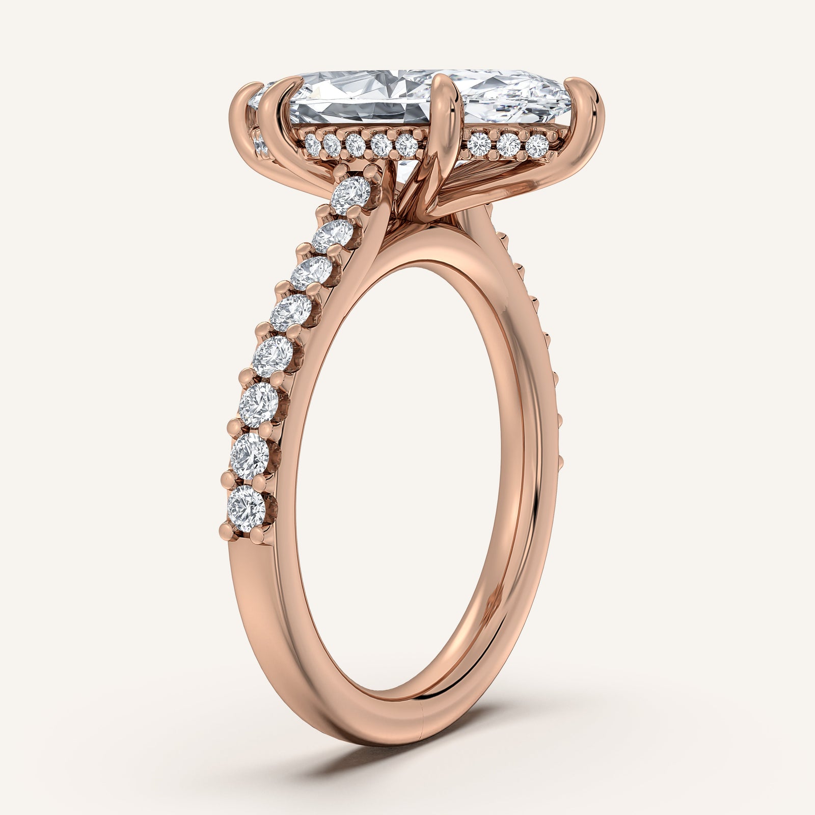 Valcrest Chateau Side Stone Engagement Ring