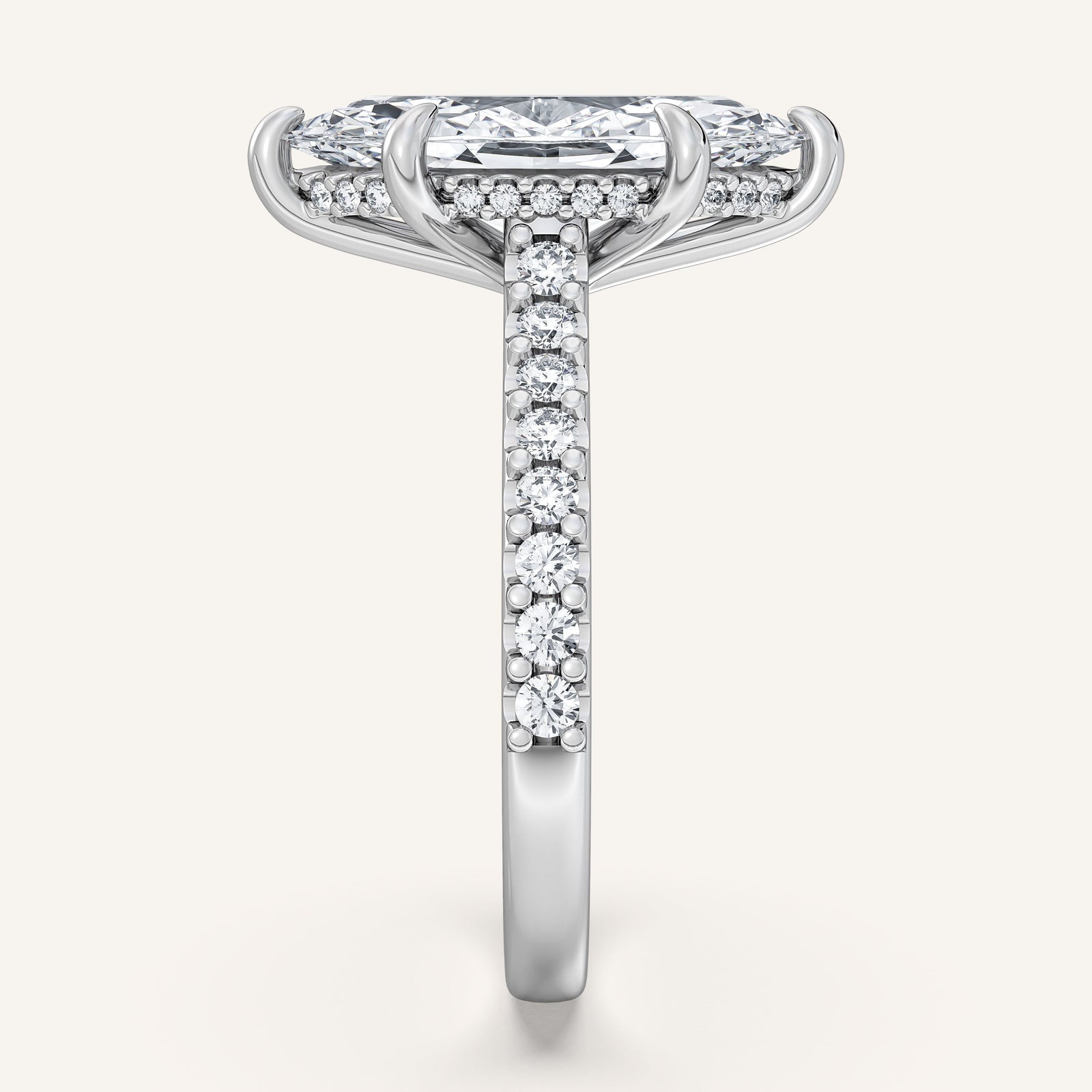 Valcrest Chateau Side Stone Engagement Ring