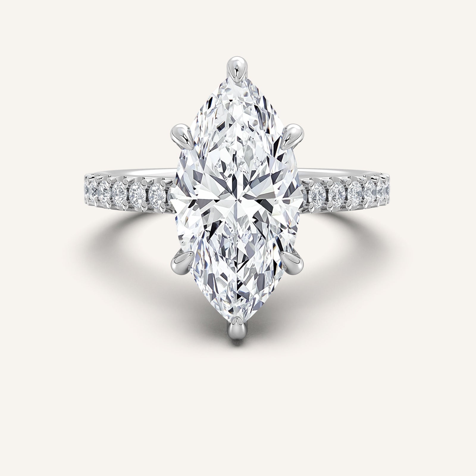 Valcrest Chateau Side Stone Engagement Ring