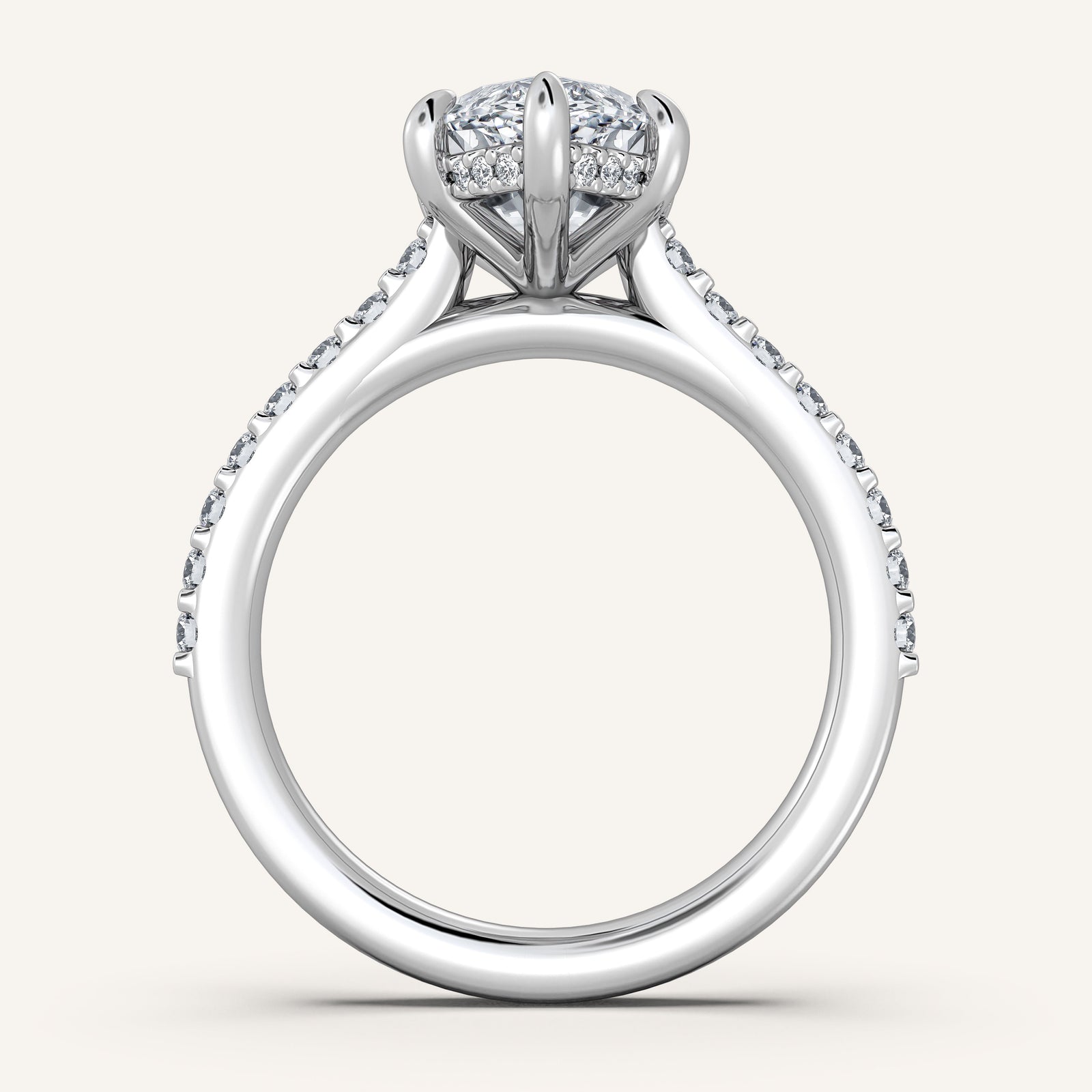 Valcrest Chateau Side Stone Engagement Ring