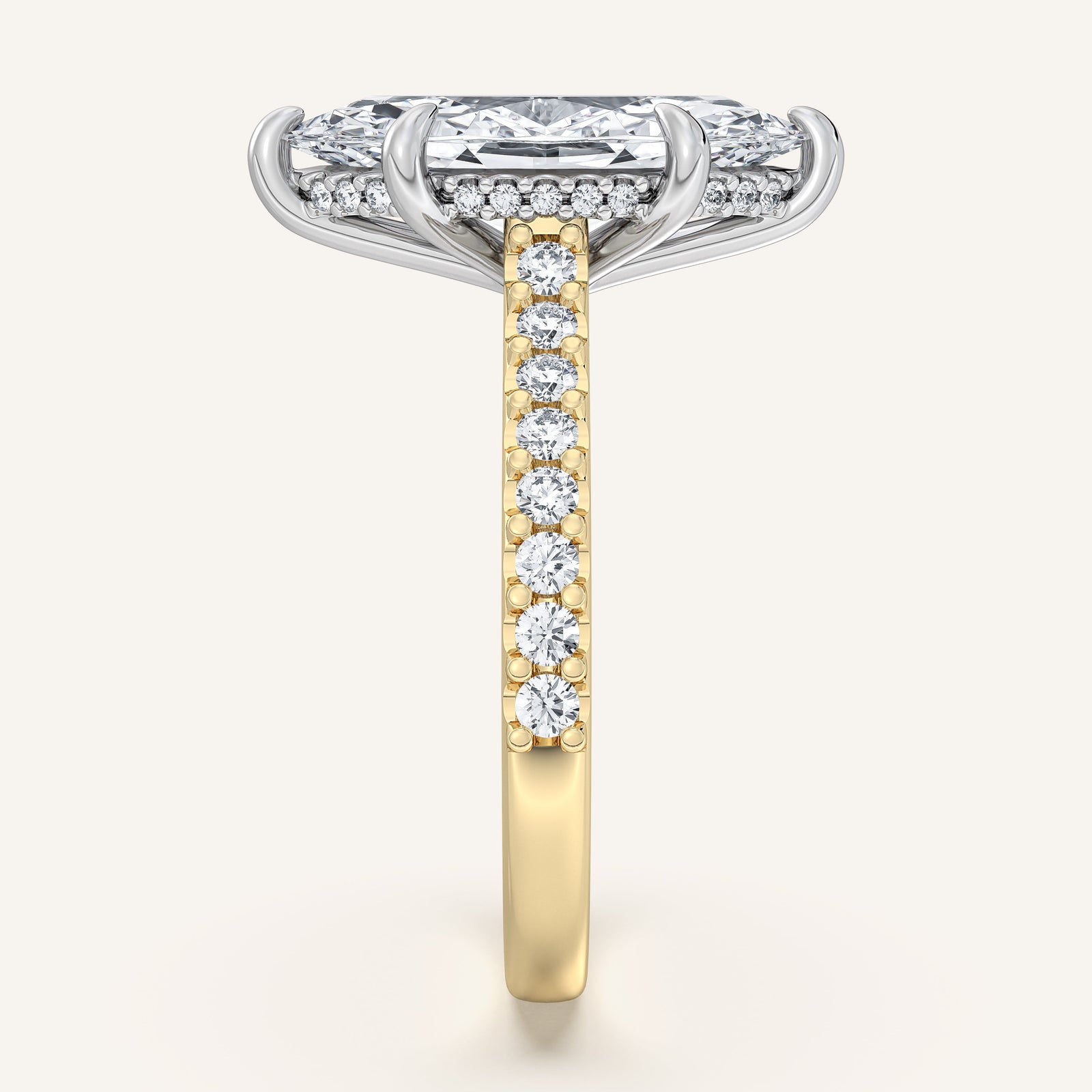 Valcrest Chateau Side Stone Engagement Ring